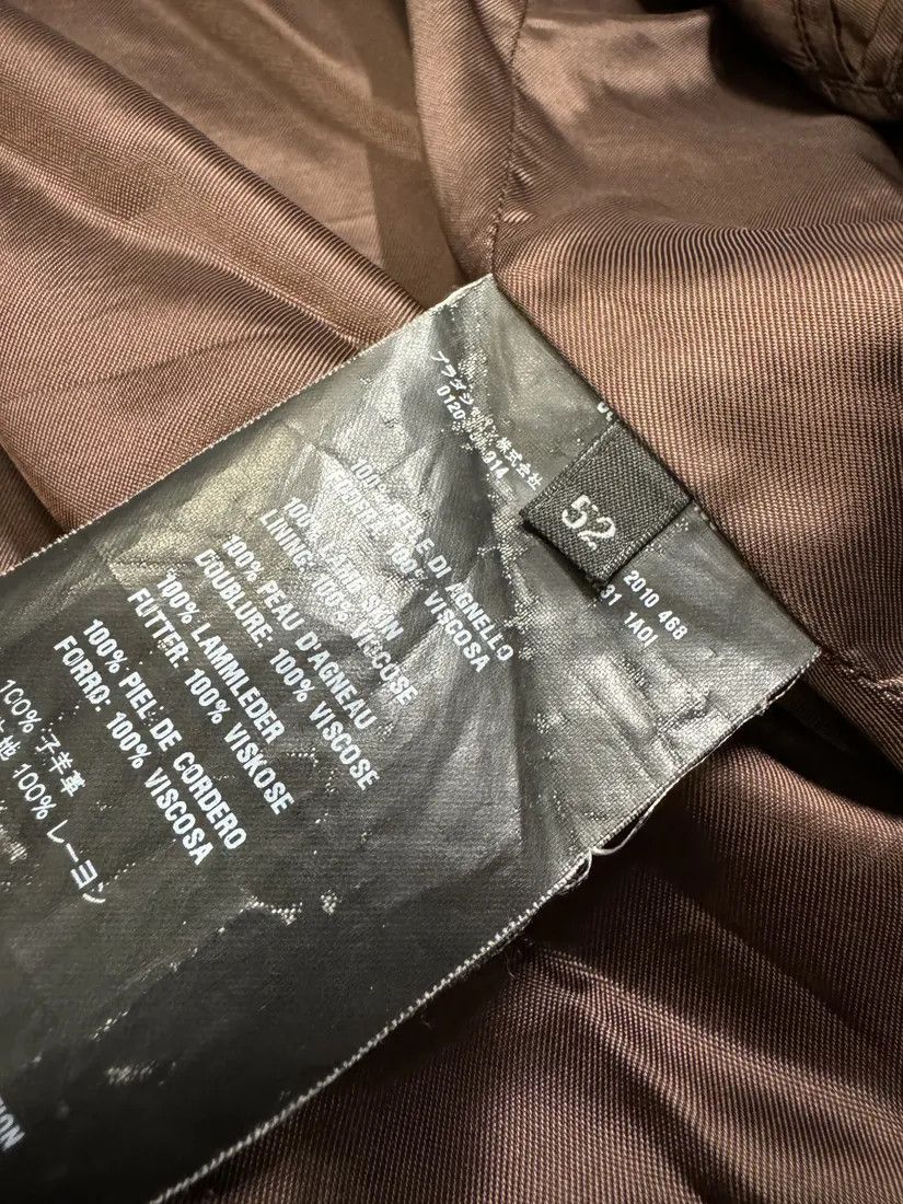 Prada AW2010 Prada Brown Eroded Leather Blazer Jacket Size US M / EU 48-50 / 2 - 4 Thumbnail