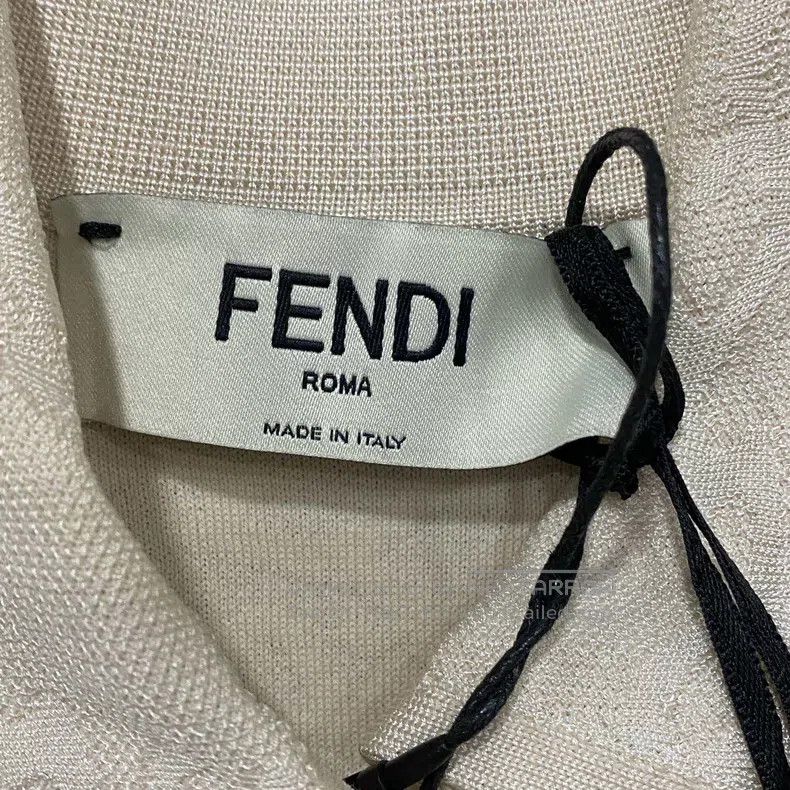 Fendi Fendi Beige Printed Knit Cardigan Size XXS / US 00 / IT 34 - 6 Thumbnail