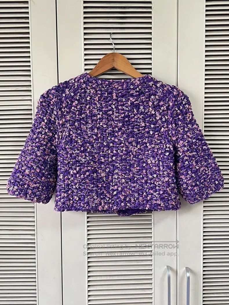 Chanel Chanel Purple woven short coat Size XS / US 0-2 / IT 36-38 - 2 Thumbnail