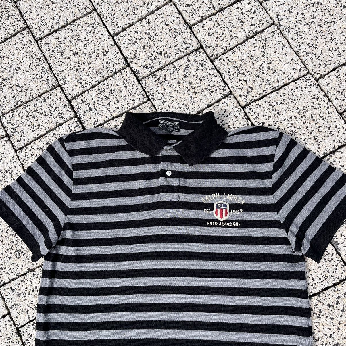 Polo Ralph Lauren × Vintage Polo Ralph Lauren Chief Keef Style Stripes Polos Shirt Size US L / EU 52-54 / 3 - 2 Thumbnail