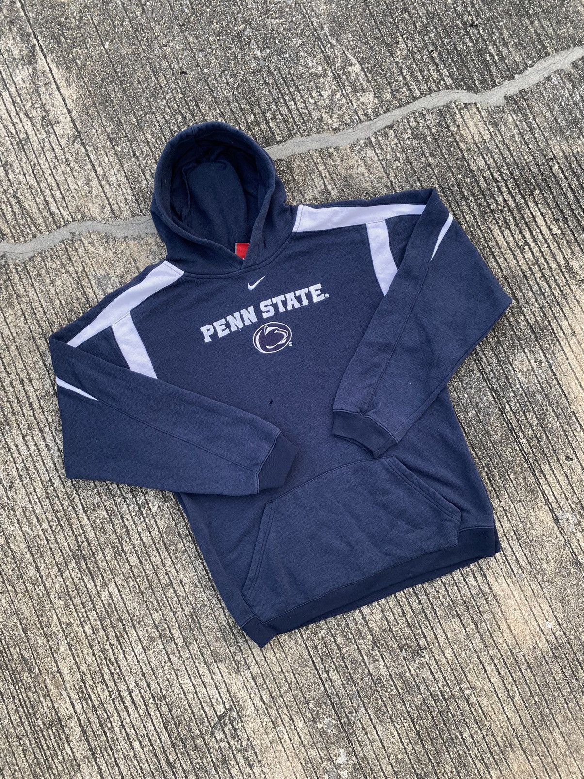 Nike × Vintage Vintage Nike Center Swoosh Hoodie PENN STATE Size US S / EU 44-46 / 1 - 3 Thumbnail