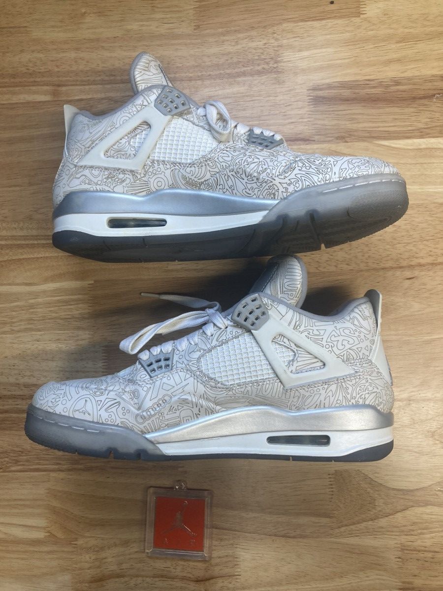 Jordan Brand × Nike Air Jordan 4 “Laser” Size US 10.5 / EU 43-44 - 3 Thumbnail