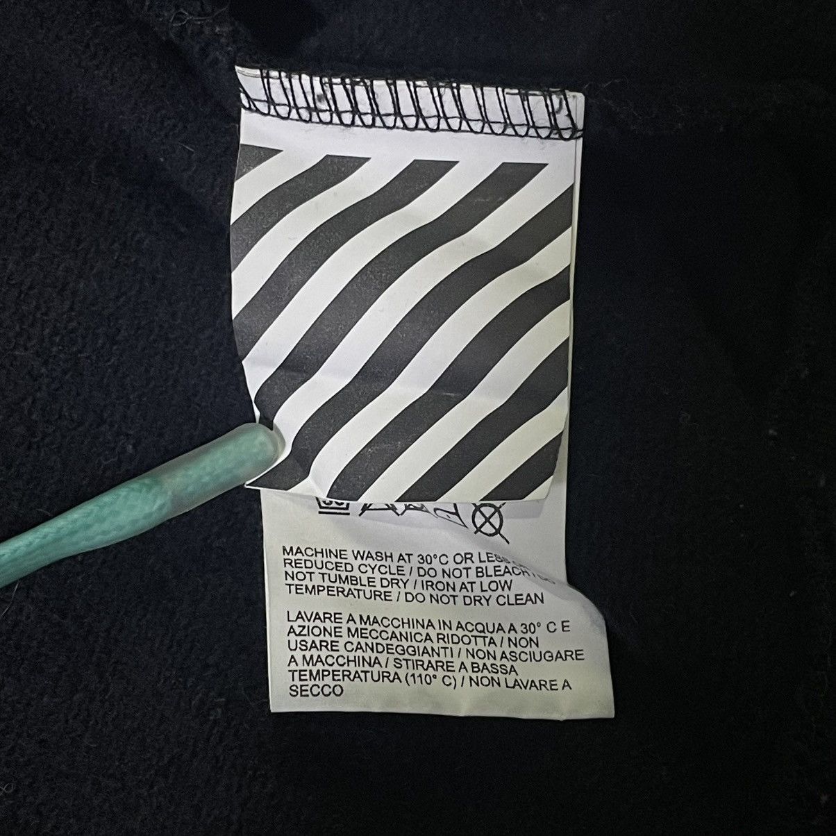 Off-White 19AW Oversized Wizard and Cat Hoodie