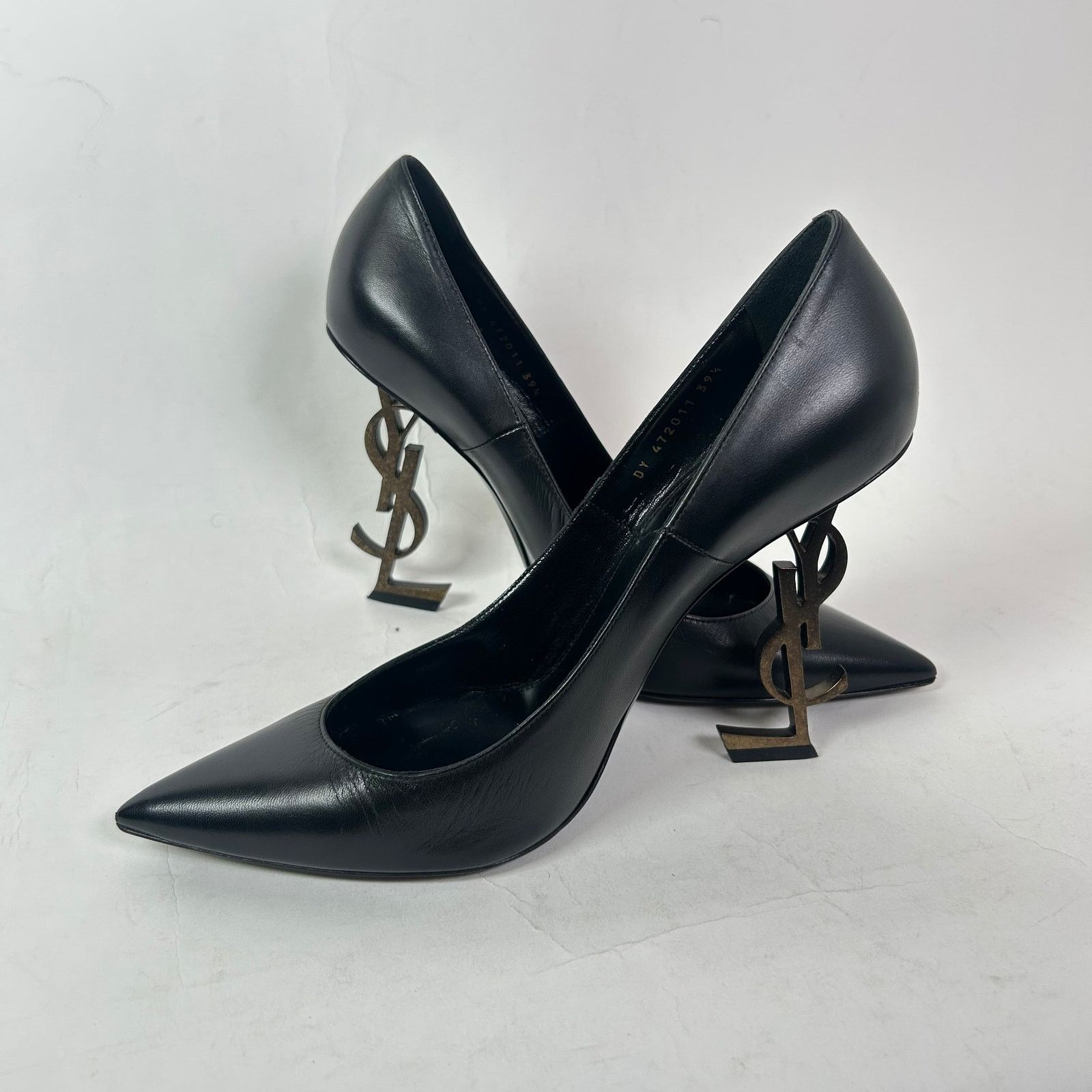 Saint Laurent Paris Saint Laurent Black Leather Opyum 110 Pumps Size 39 Size US 9 / IT 39 - 4 Thumbnail