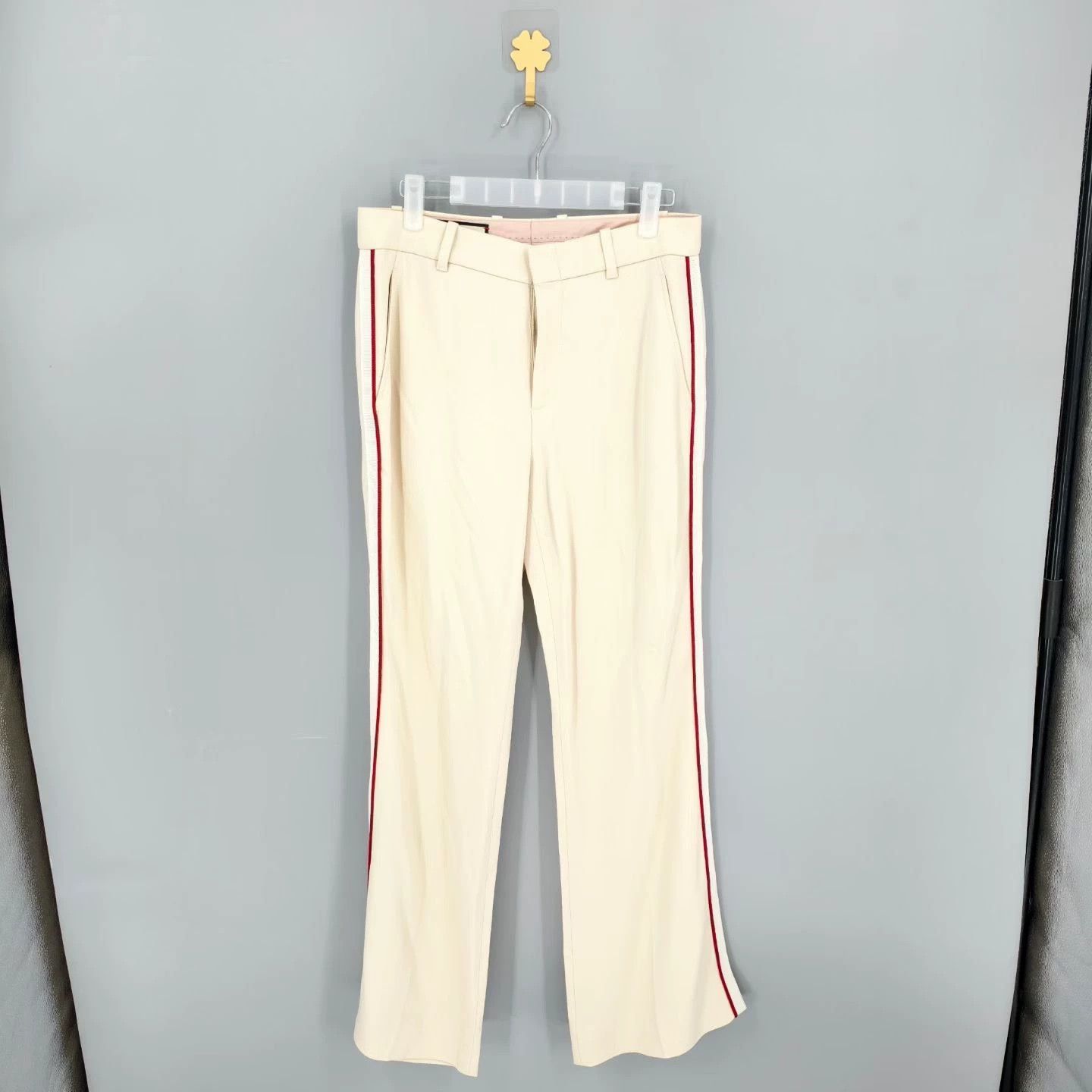 Gucci Gucci off-white casual trousers Size 27" / US 4 / IT 40 - 1 Thumbnail