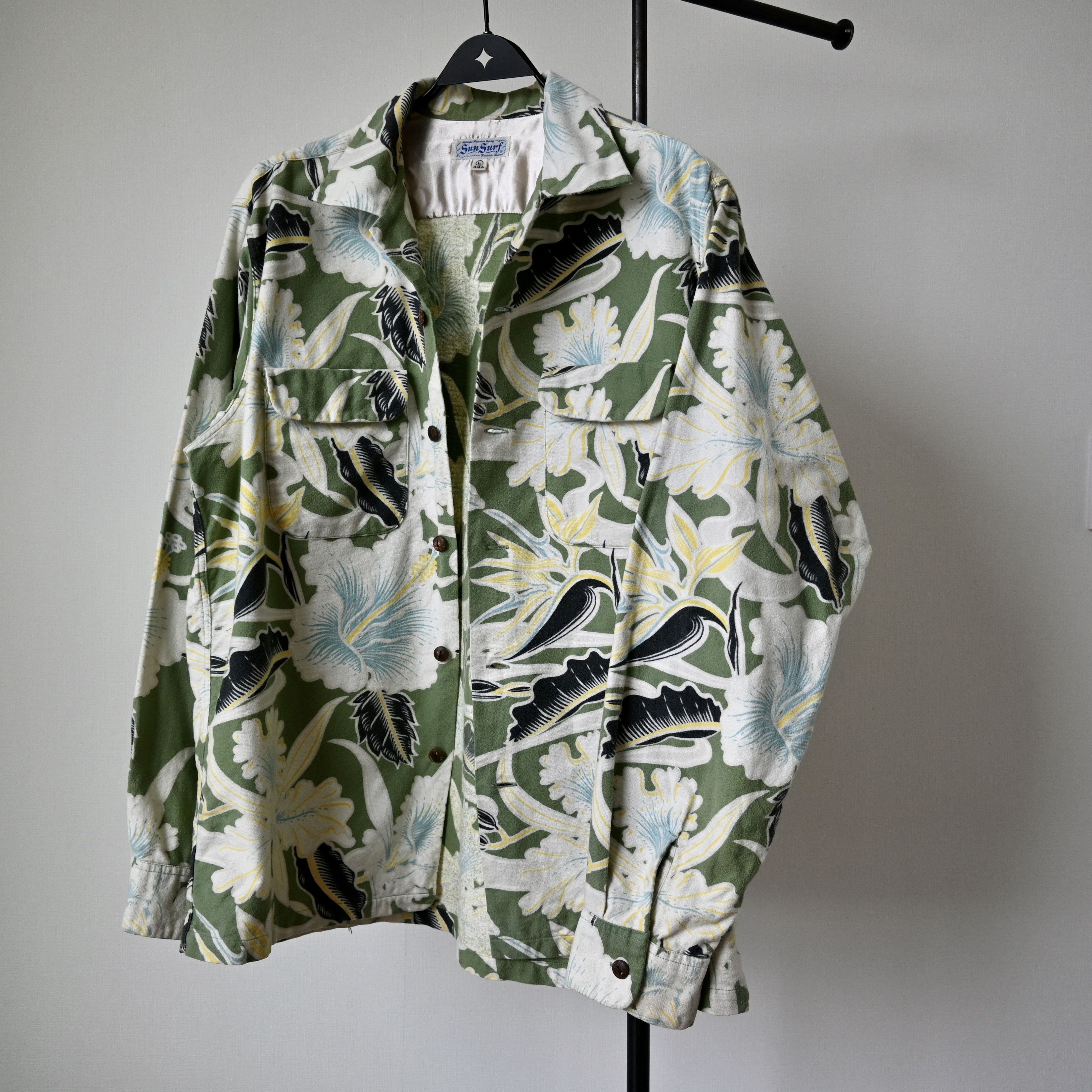 Sun Surf SUN SURF oriental botany flannel Hawaiian shirt, size L Size US L / EU 52-54 / 3 - 1 Thumbnail