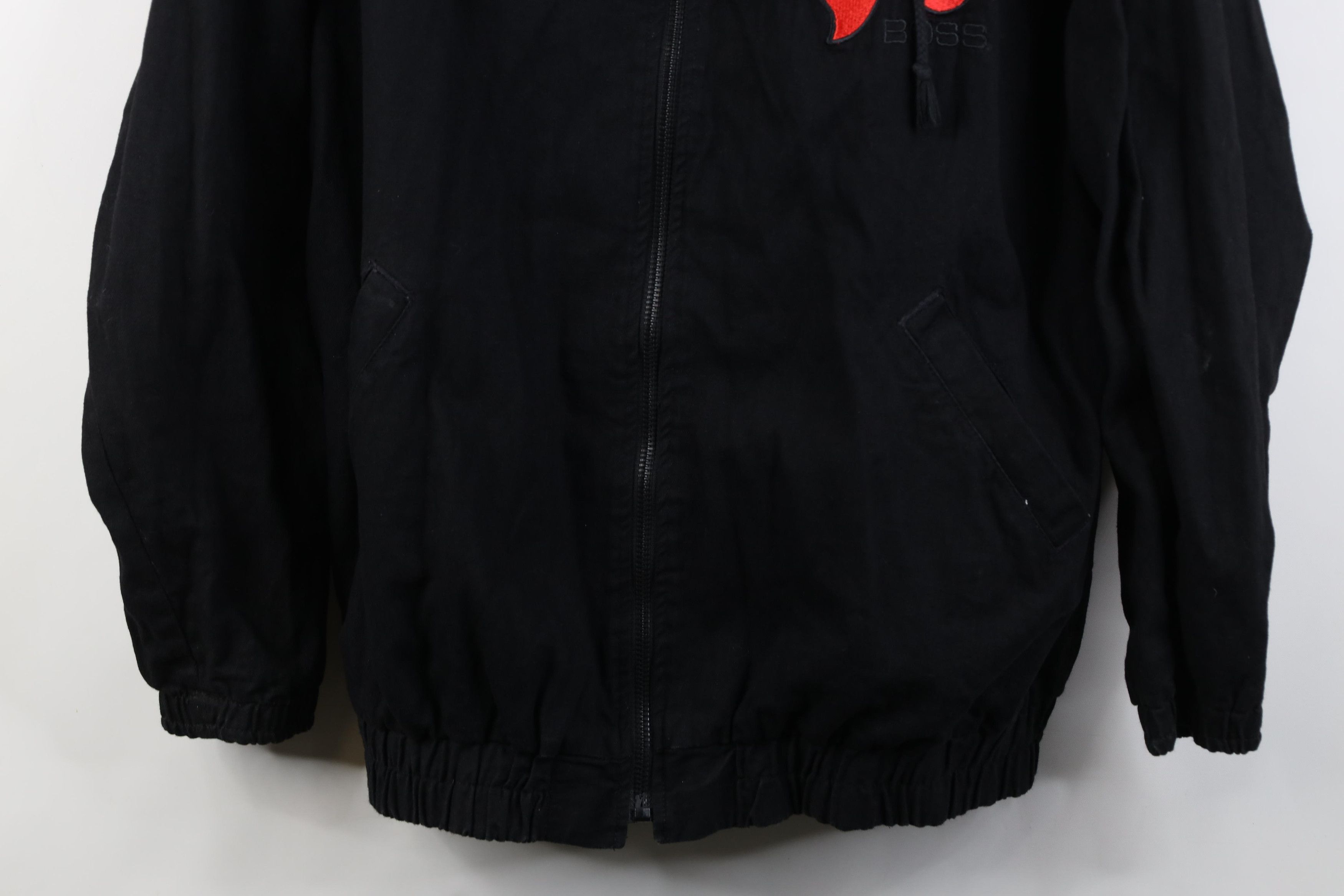 Vintage Vintage 90s Streetwear Boss Lined Hooded Full Zip Jacket Size US XXL / EU 58 / 5 - 3 Thumbnail