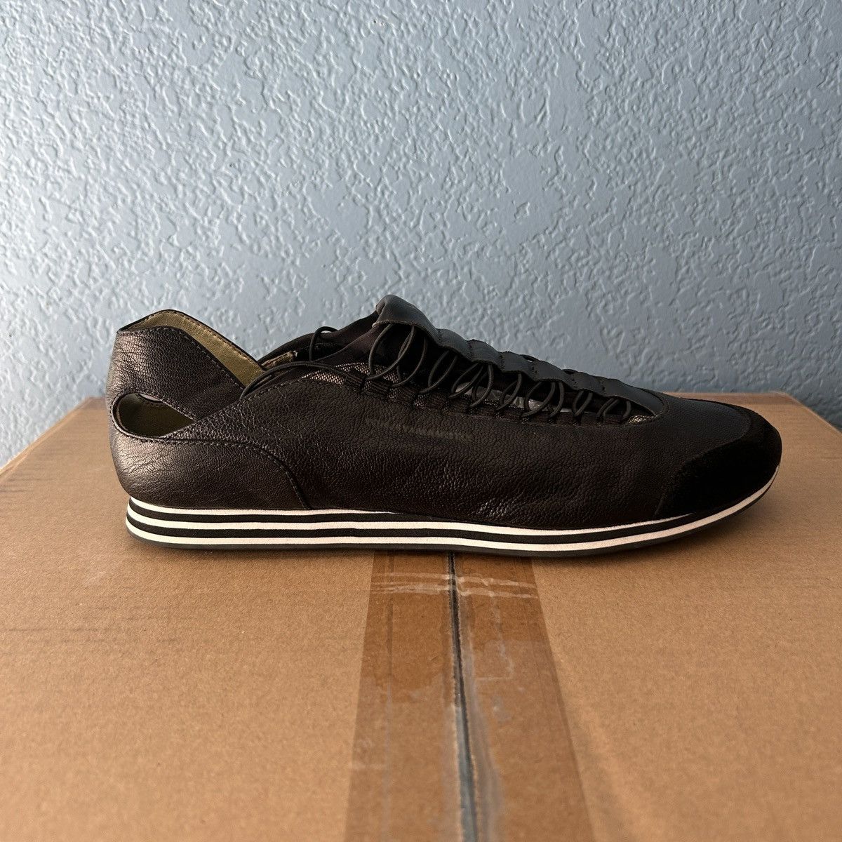 Y-3 VTG Yohji Yamamoto Adidas Y3 Speed Lace Leather Shoe G41161 Size US 10 / IT 40 - 4 Thumbnail