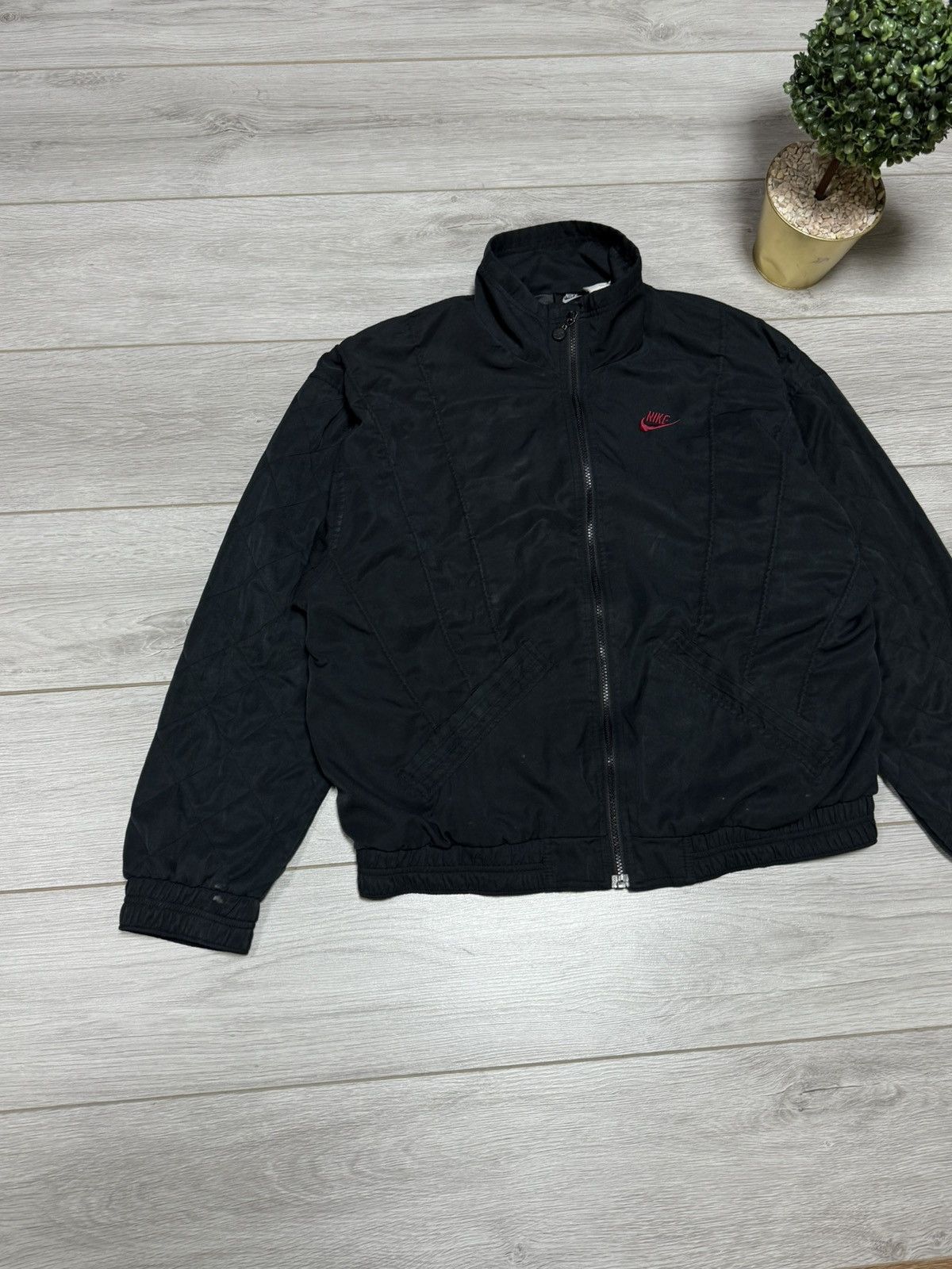 Jordan Brand Nike Jordan vintage 90s big logo jacket zip 1990 Size US XL / EU 56 / 4 - 4 Thumbnail