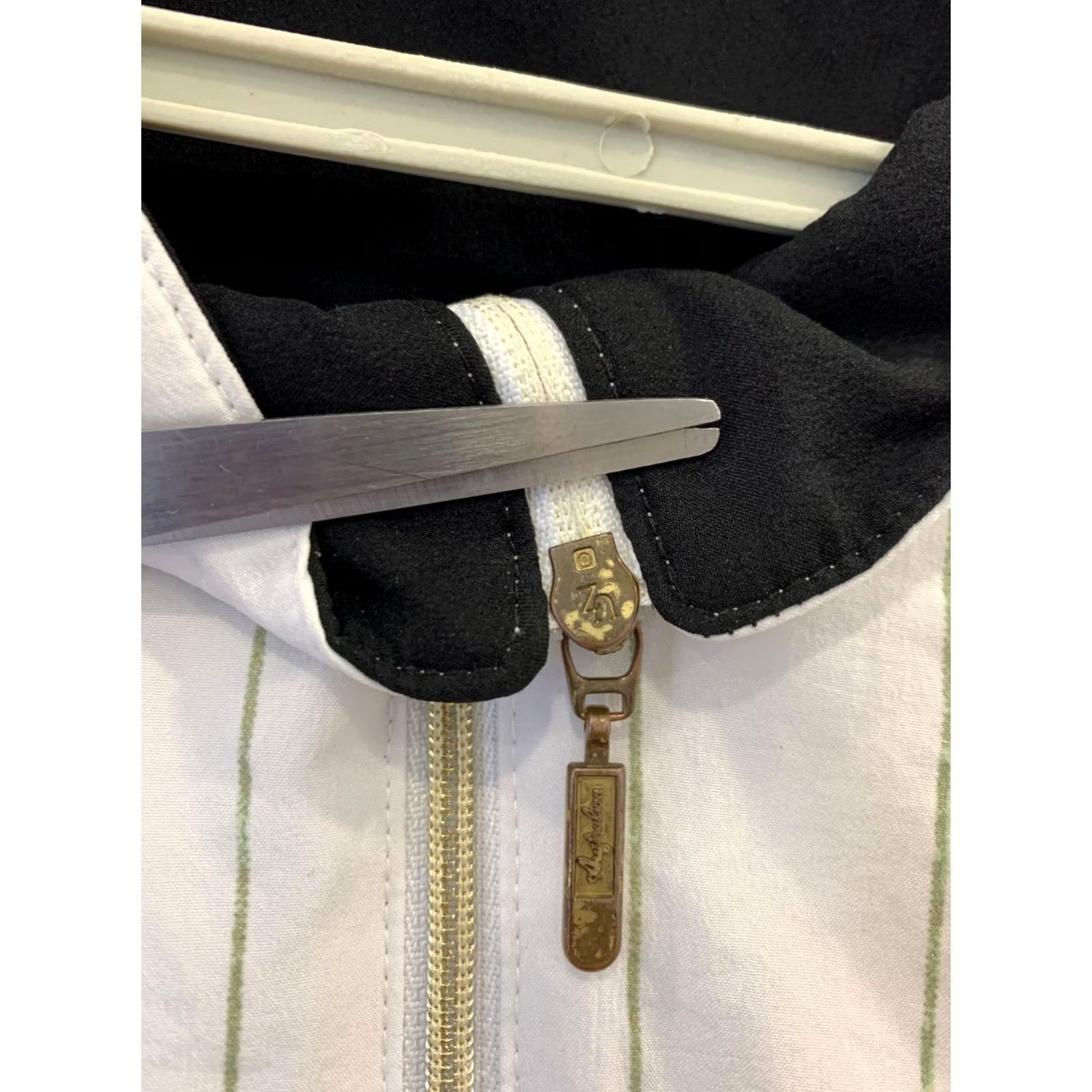 Vintage VINTAGE Australian by L’Alpina Pinstripe Track Jacket Mens L White Made in Italy Size US L / EU 52-54 / 3 - 7 Thumbnail