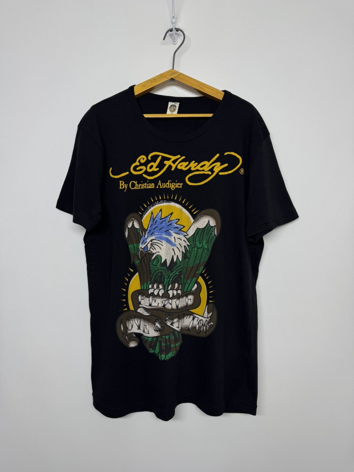 Ed Hardy Vintage Y2k Rare Ed Hardy T-Shirt 00’s Size US XL / EU 56 / 4 - 3 Thumbnail