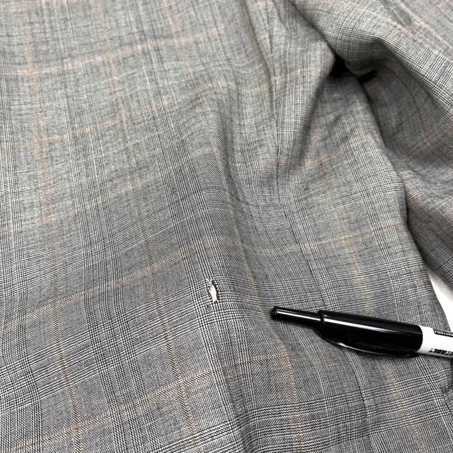 Billy Reid VINTAGE Billy Reid Blazer Mens 40R Gray Glen Check Wool 2-Button Coat Suit Jacket Career Size 40R - 5 Thumbnail