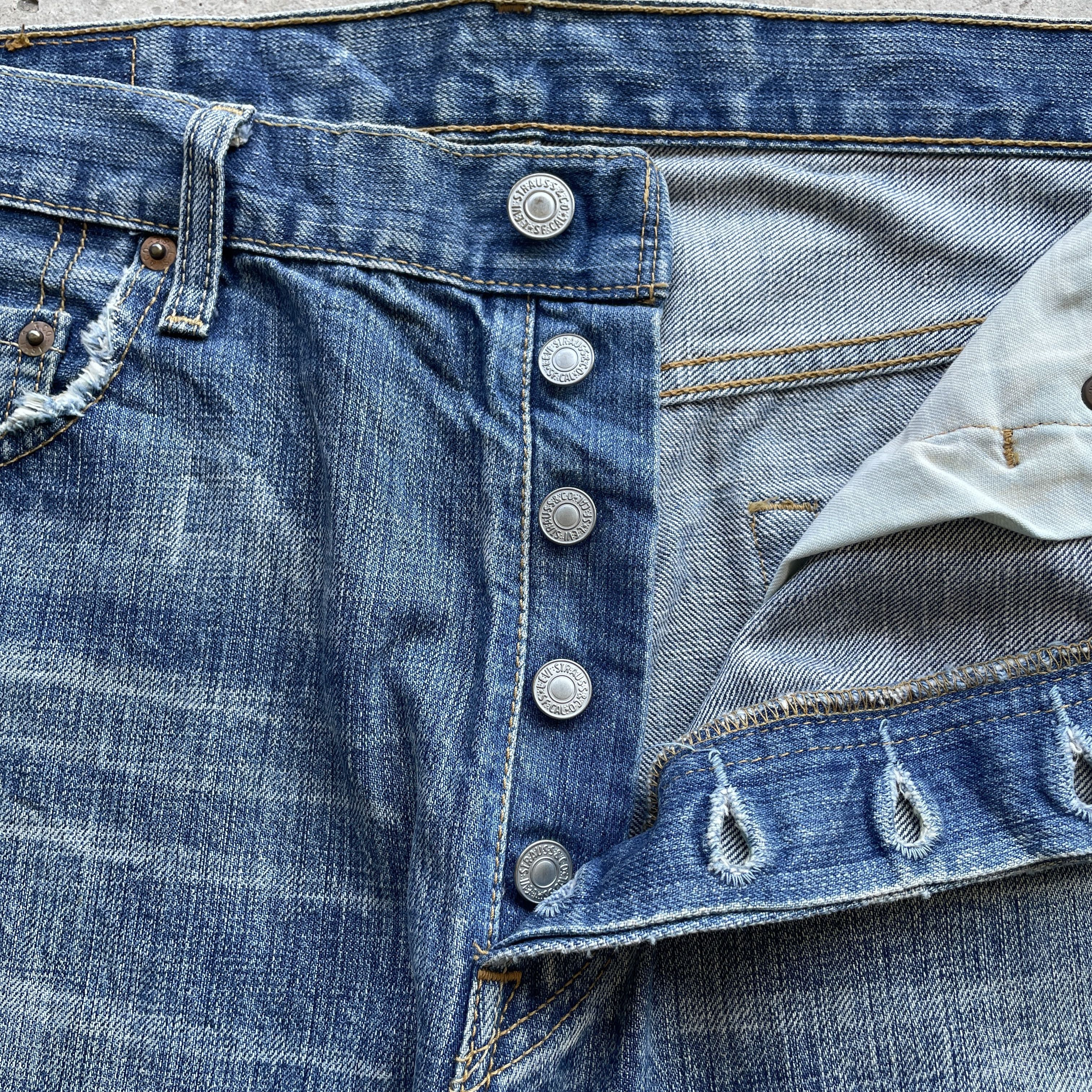 Levi's W34 Vintage Levi’s 501 Faded Jeans Distressed Denim Pants Size US 34 / EU 50 - 7 Thumbnail