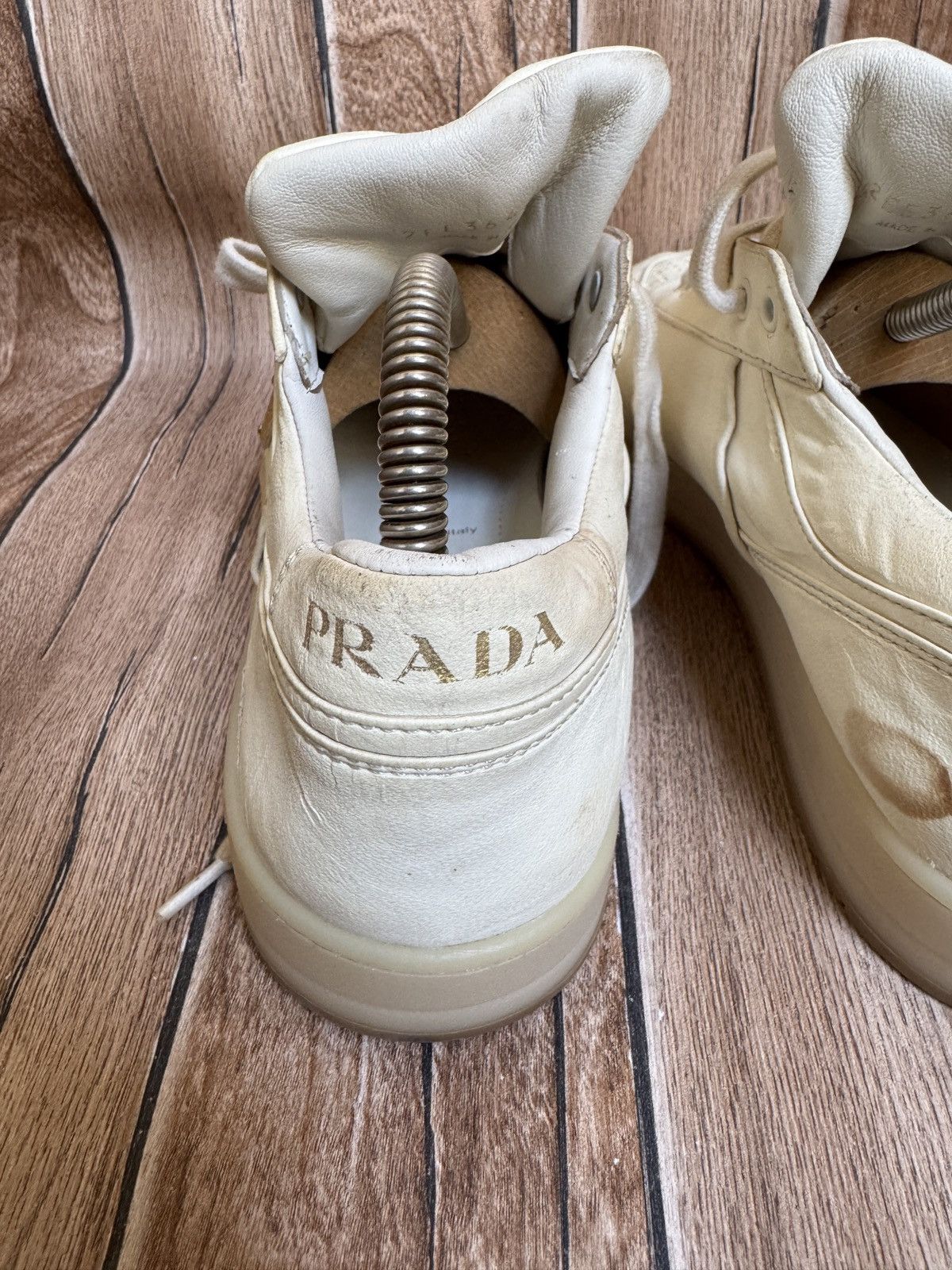 Prada Nappa leather logo sneakers Size US 7.5 / EU 40-41 - 17 Thumbnail