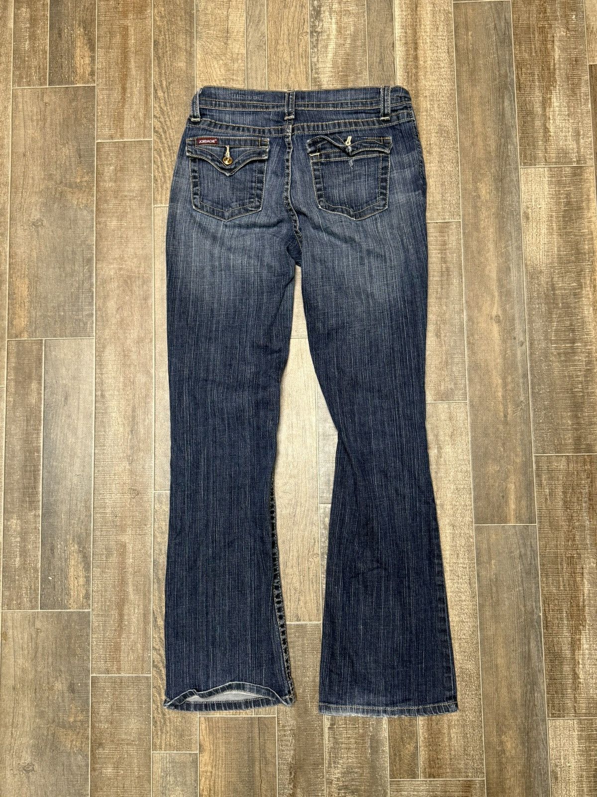 Jordache Vintage Jordache Dark Blue Denim Jeans Bootcut Fit Size 30" / US 8 / IT 44 - 7 Thumbnail