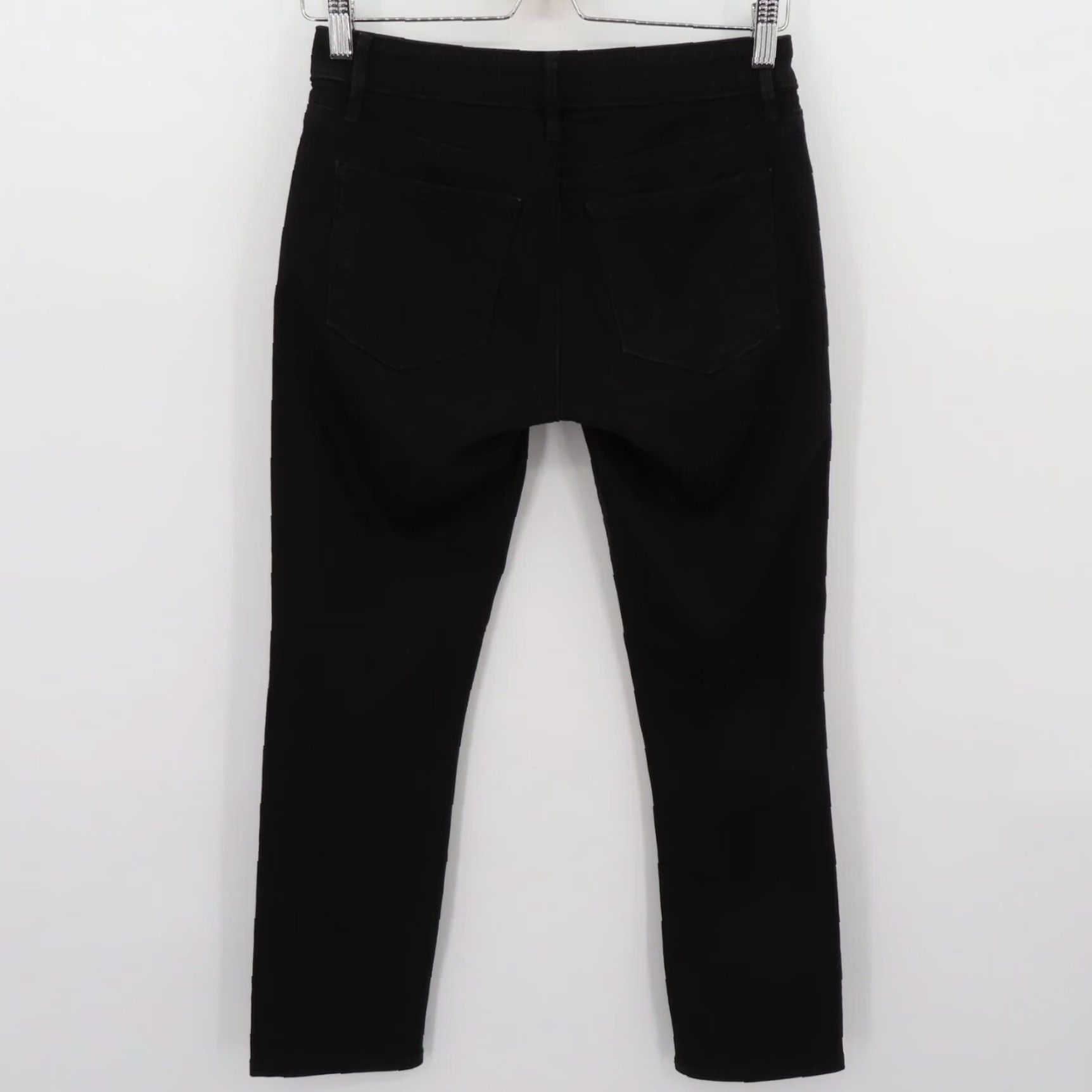Ann Taylor Ann Taylor LOFT Womens 25/0 Curvy Straight Black Wash Denim Jeans Pants Pockets Size 42" / US 20 - 3 Thumbnail