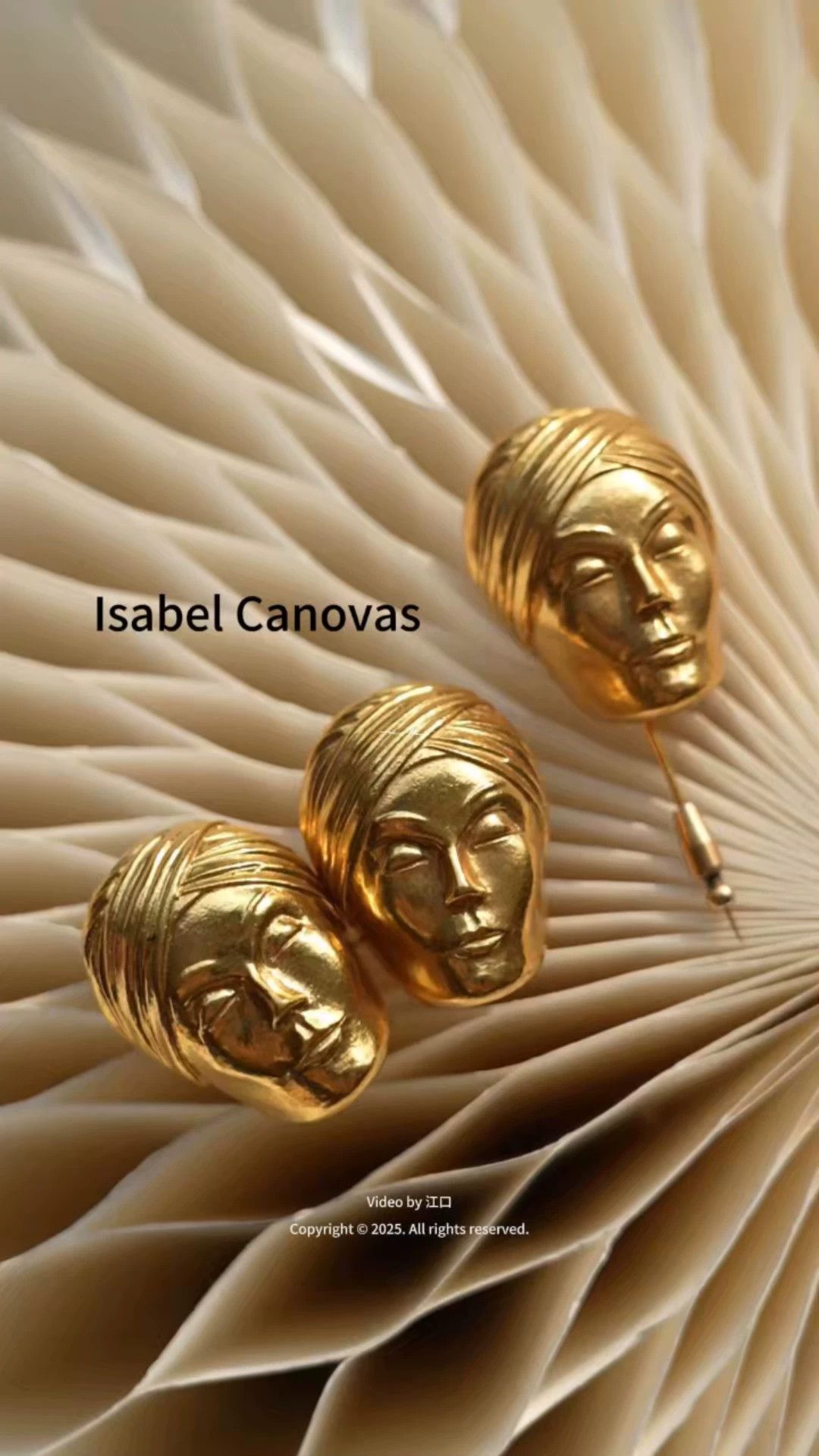 Other Isabel Canovas Turbaned Man Gold-Plated Belt Buckle Size ONE SIZE - 1 Thumbnail