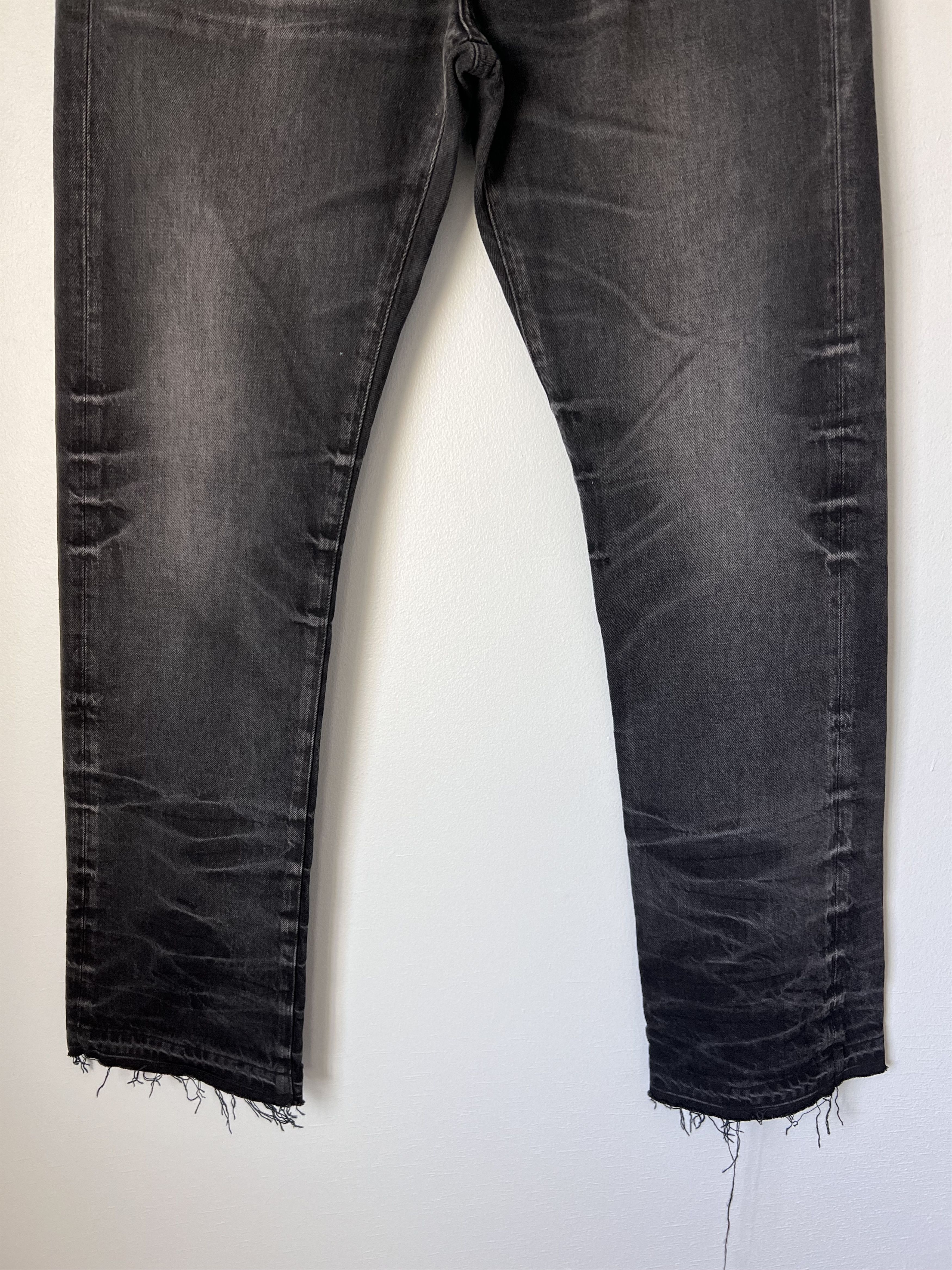 Amiri Amiri Release Hem Straight Leg Jeans in Black Size US 32 / EU 48 - 3 Thumbnail