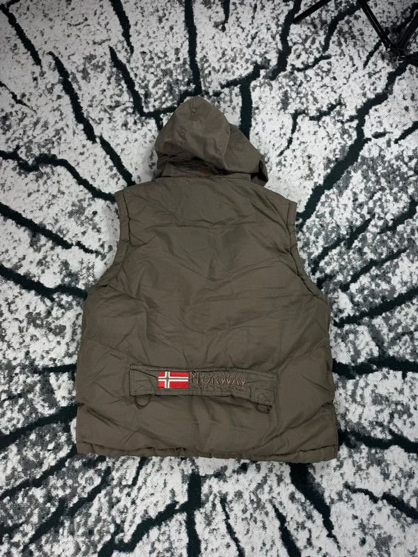 Other Vintage puffer vest brown white double-sided fleece S Size US S / EU 44-46 / 1 - 2 Thumbnail