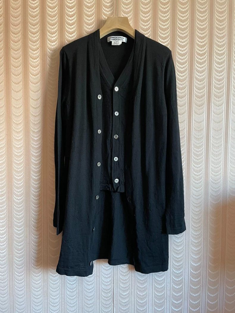 Comme des Garcons Comme des Garcons Black Layered Cardigan - dmc Size US M / EU 48-50 / 2 - 1 Thumbnail