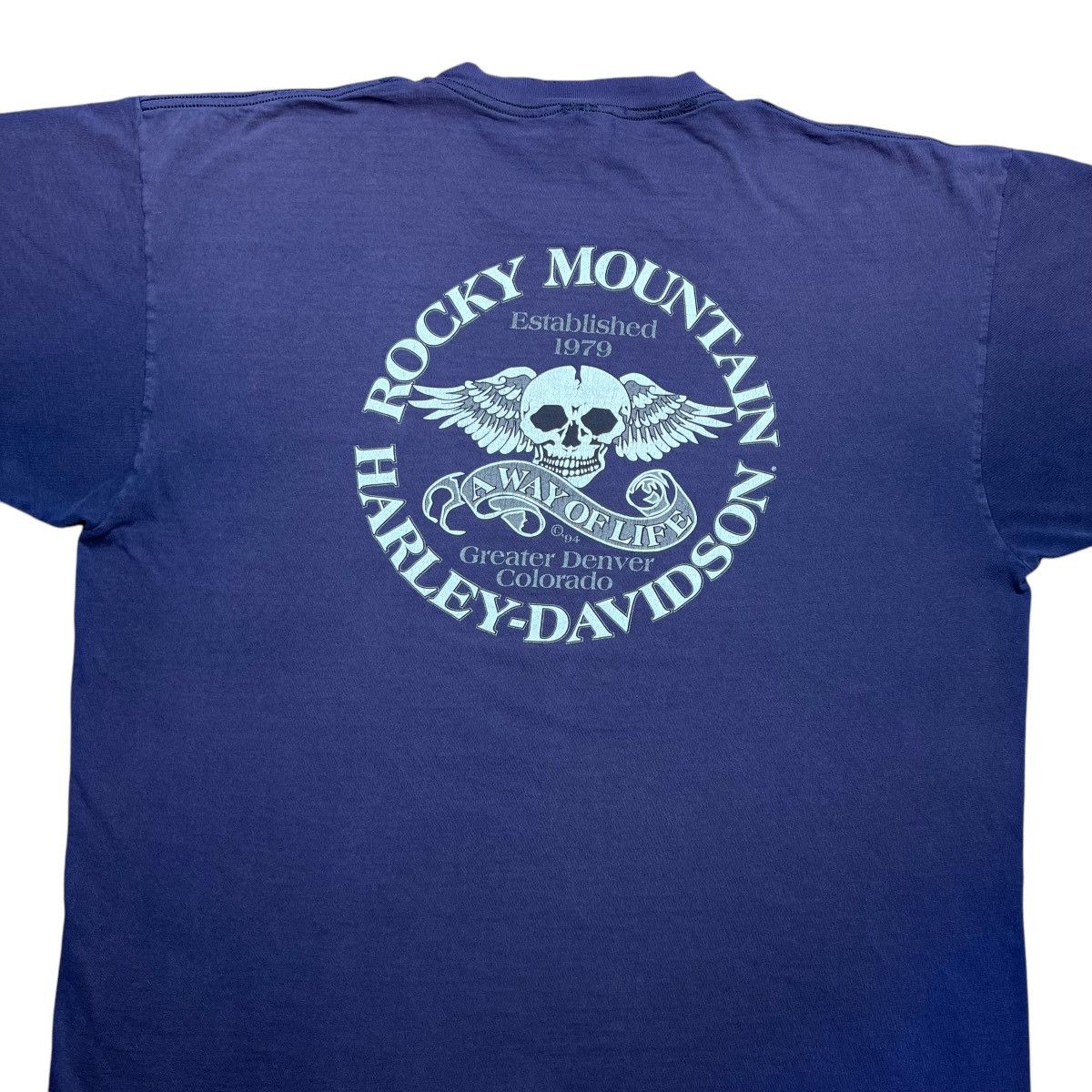 Harley Davidson × Vintage 2002 Harley Davidson Tribal Print Rocky Mountain Denver Tee Size US XXL / EU 58 / 5 - 11 Thumbnail