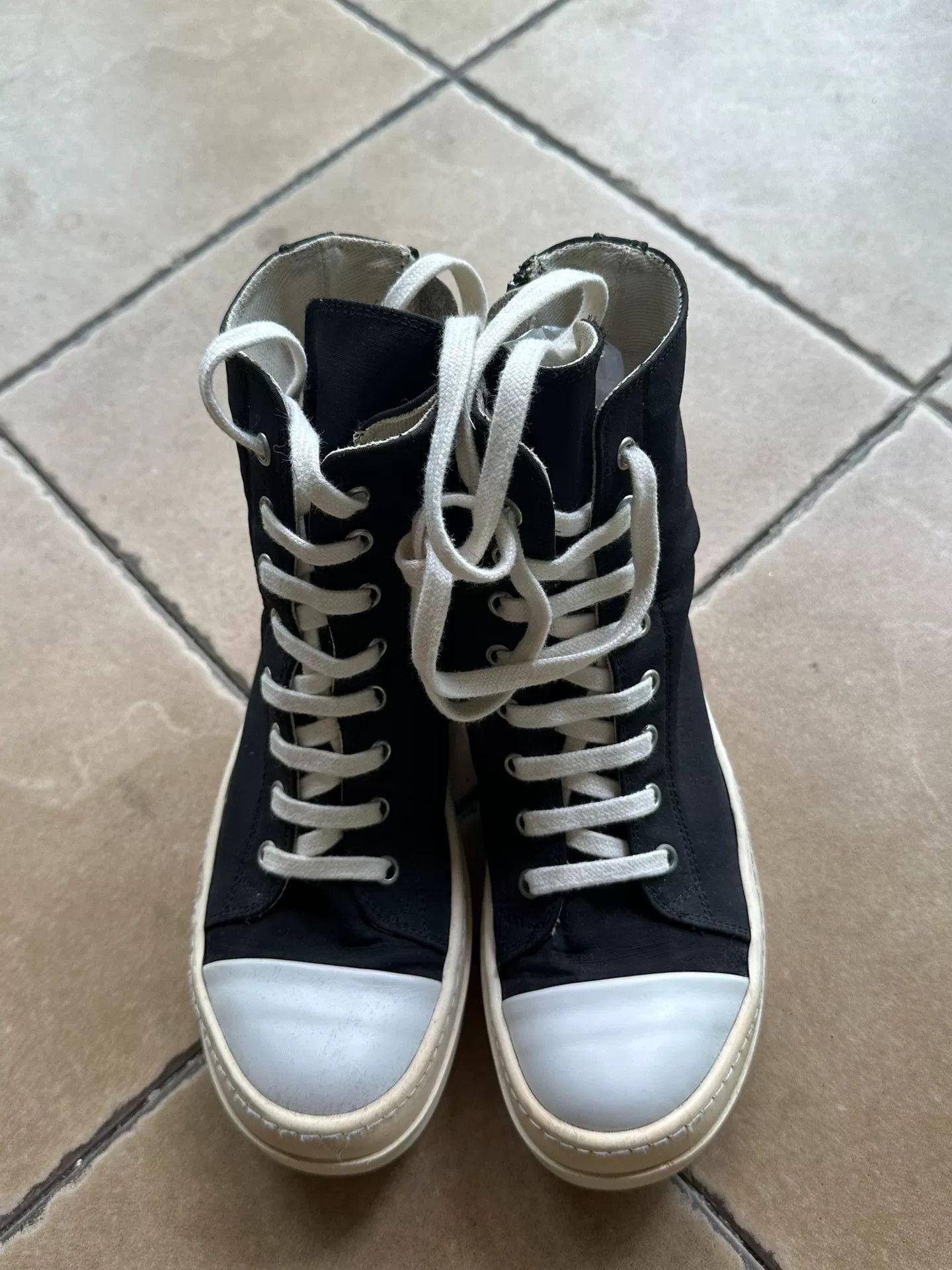 Rick Owens Drkshdw Rick Owens Drkshdw High-Top Sneakers Size US 5.5 / EU 38 - 2 Thumbnail