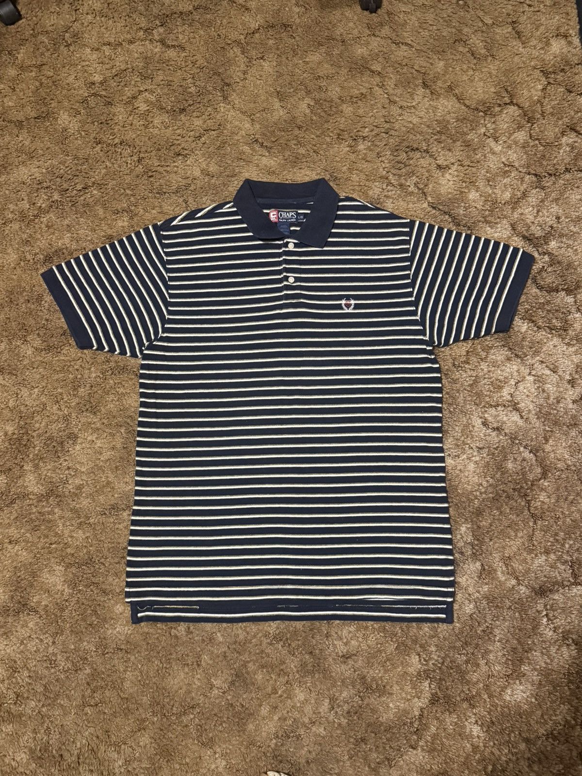 Chaps Ralph Lauren Vintage Y2K Chaps Ralph Lauren Striped Polo Shirt Size Large Size US L / EU 52-54 / 3 - 1 Thumbnail