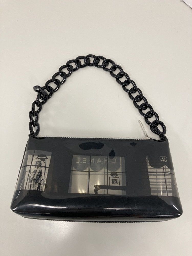 Chanel Vinyl Coco Window Pochette Size ONE SIZE - 9 Thumbnail