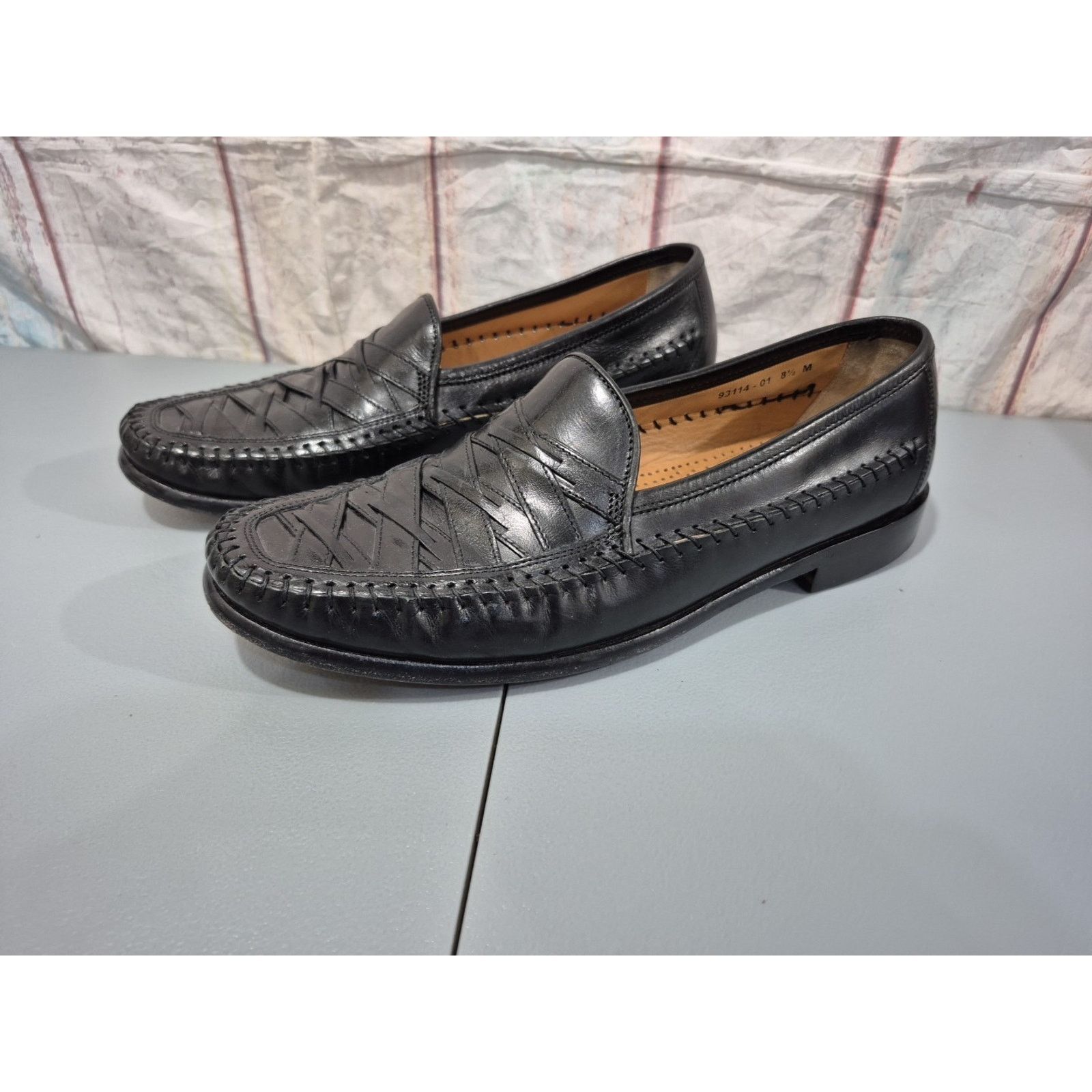 The Unbranded Brand Brass Boot Mens Shoes Size 8.5 M Leather Waved Black 9311401 Size US 8.5 / EU 41-42 - 2 Thumbnail