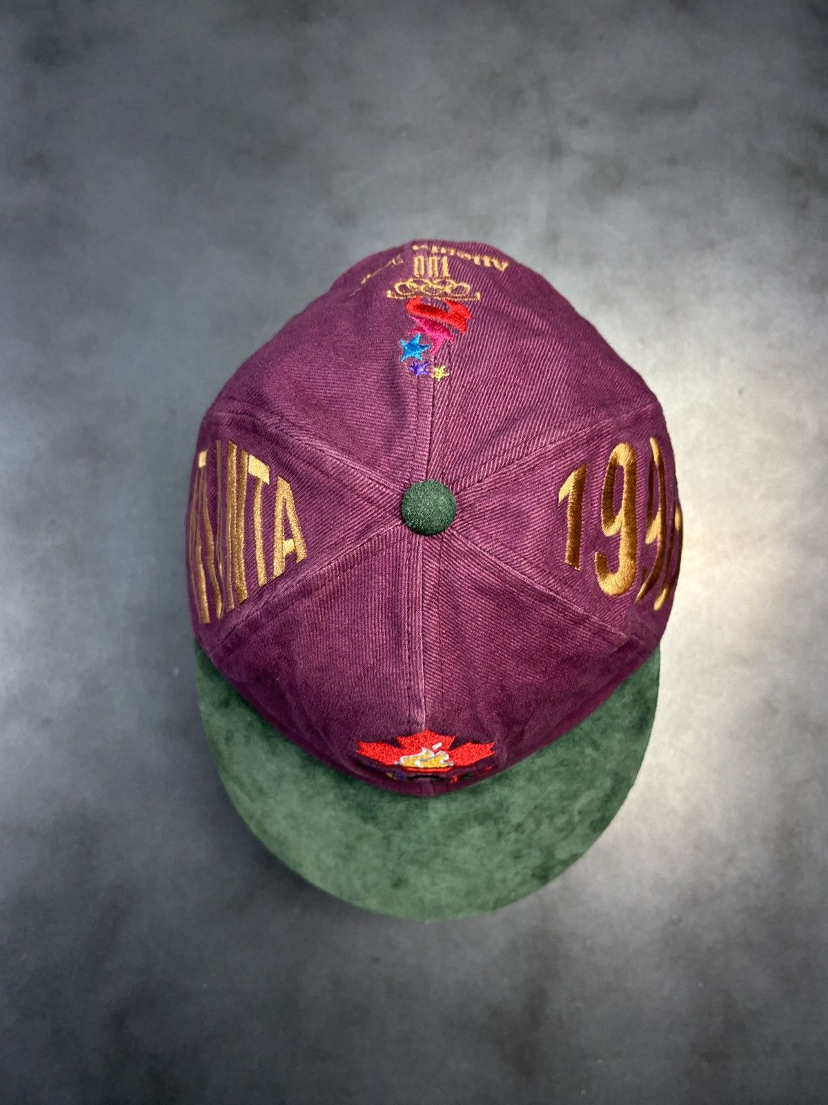 USA Olympics × Vintage 1996 Atlanta Olympics Cap Vintage Baseball Hat Suede Brim Size ONE SIZE - 2 Thumbnail