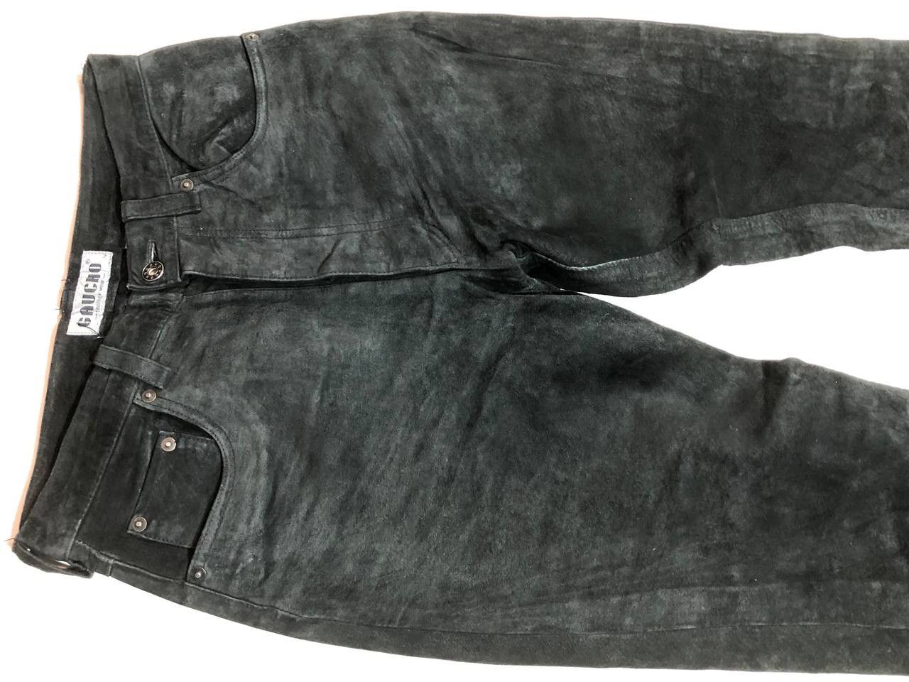 Vintage Gaucho Leather Moto Biker Pants Vintage Size US 30 / EU 46 - 7 Thumbnail
