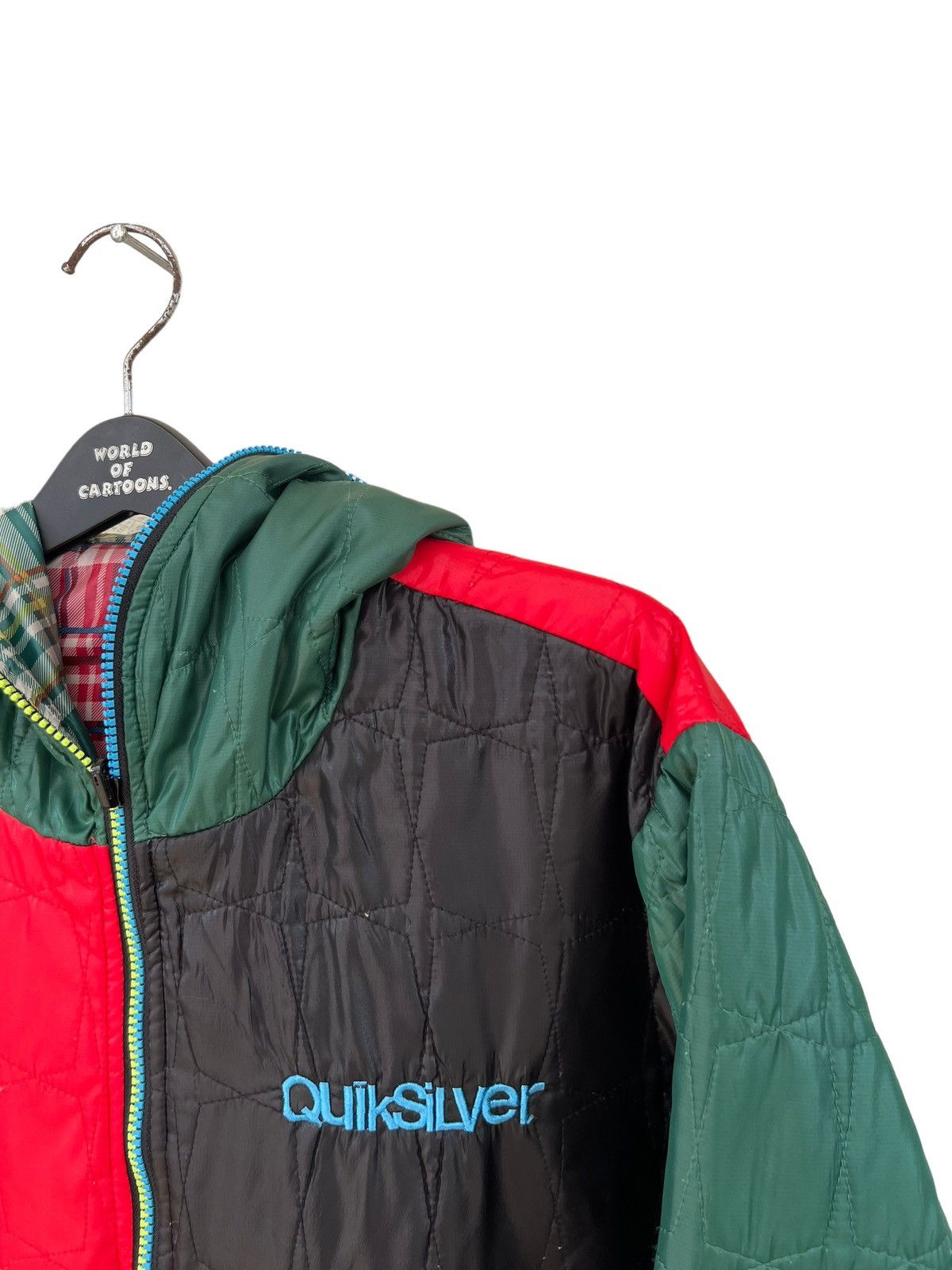 Quiksilver Vintage 2000s Quiksilver Multi Colour Reversible Puffer hood Size US XL / EU 56 / 4 - 15 Thumbnail