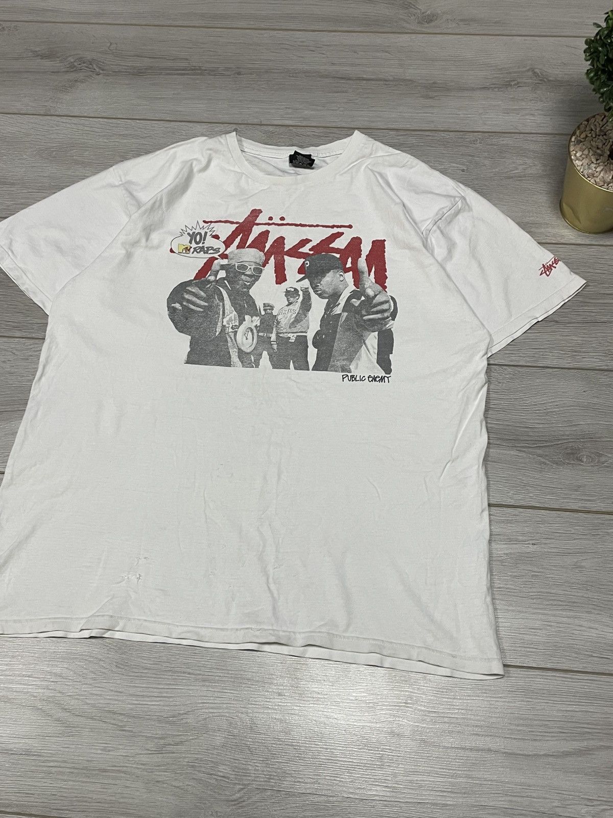 Mtv × Public Enemy × Stussy Rare 2013 Stussy Public Enemy Yo! MTV Raps Tee Crazy Tupac Size US XL / EU 56 / 4 - 3 Thumbnail