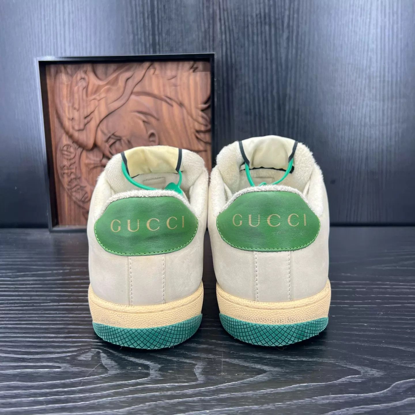 Gucci Gucci Dirty Sneakers Gray-Green US7/EU41 Size US 8 / EU 41 - 4 Thumbnail
