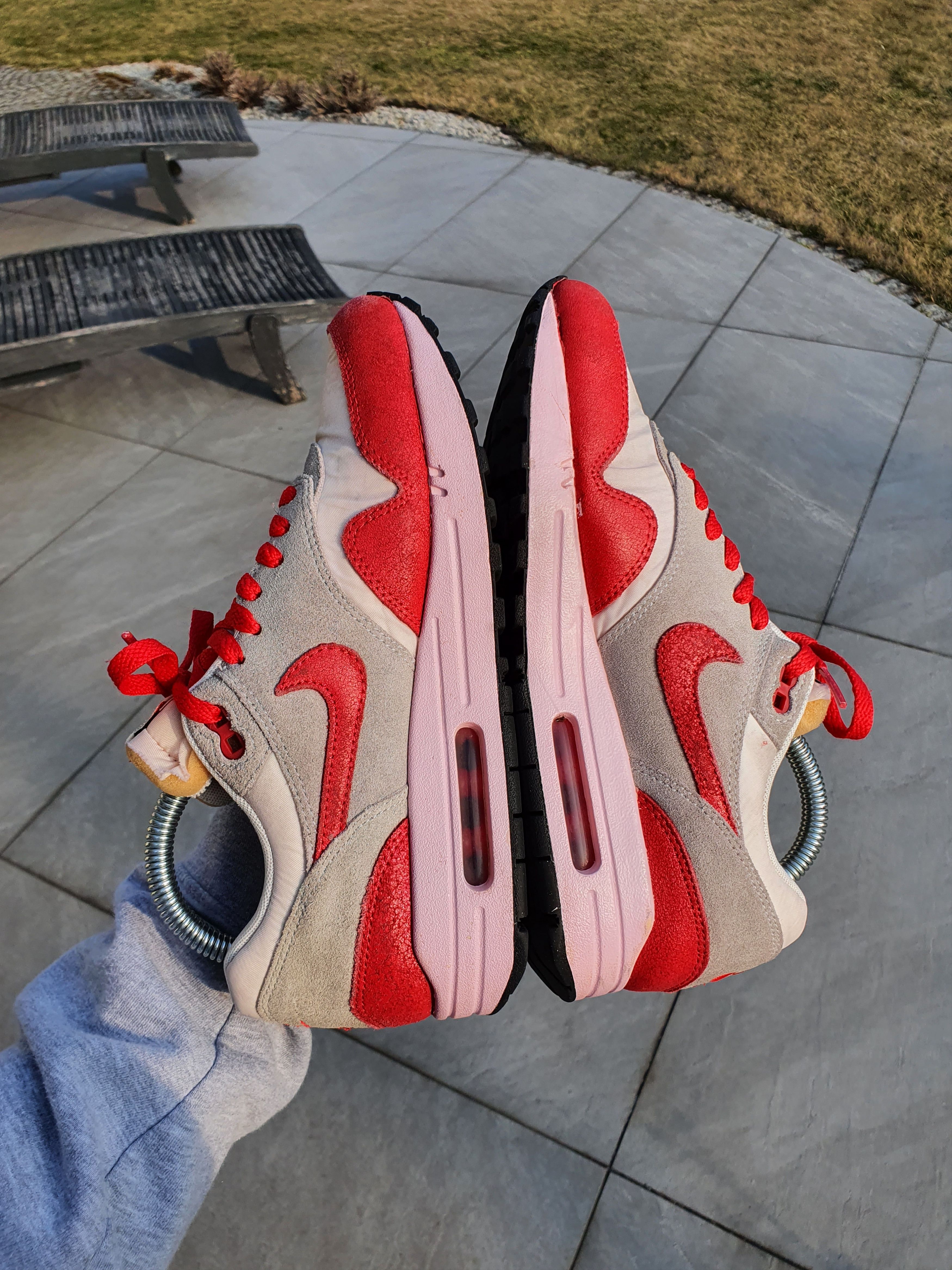 Nike 2012 Nike Air Max 1 Vintage OG Habanero Red Pink Hello Kitty Size US 9 / IT 39 - 3 Thumbnail