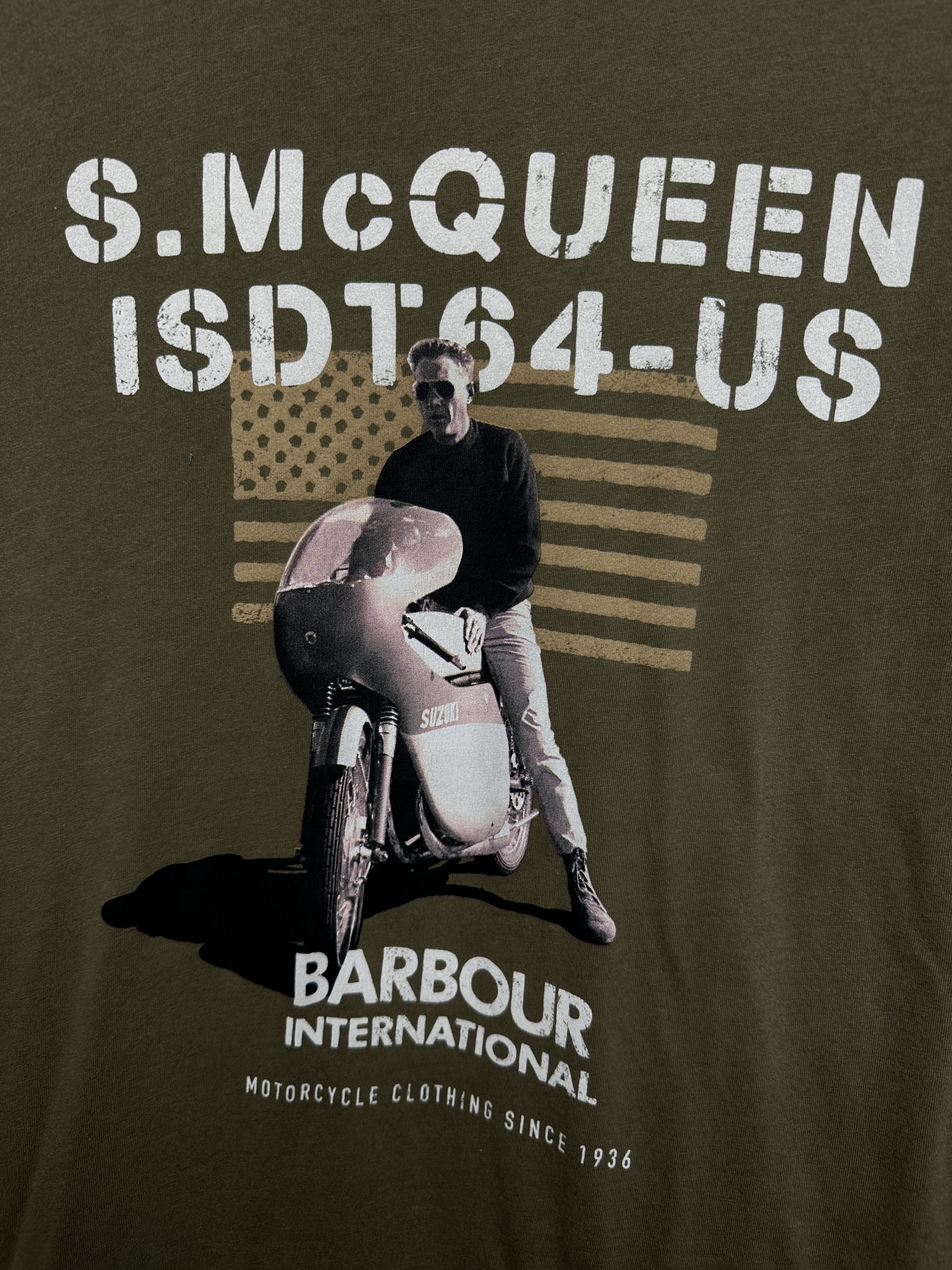 Barbour Barbour International Steve McQueen Mens T-Shirt Size US M / EU 48-50 / 2 - 3 Thumbnail