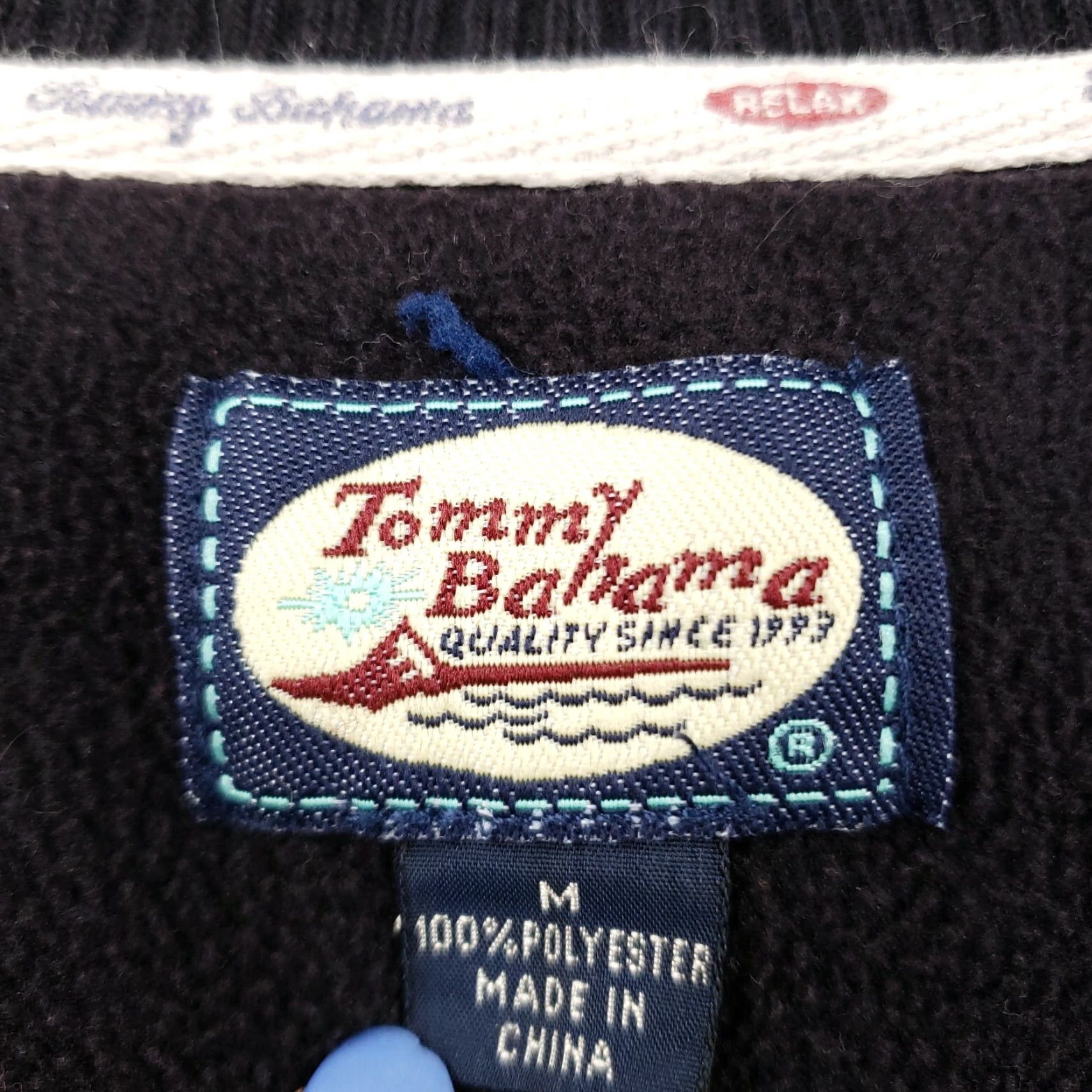 Tommy Bahama Tommy Bahama Sweatshirt Men M Medium Black Pullover Mock Neck Long Sleeve Fleece Size US M / EU 48-50 / 2 - 3 Thumbnail