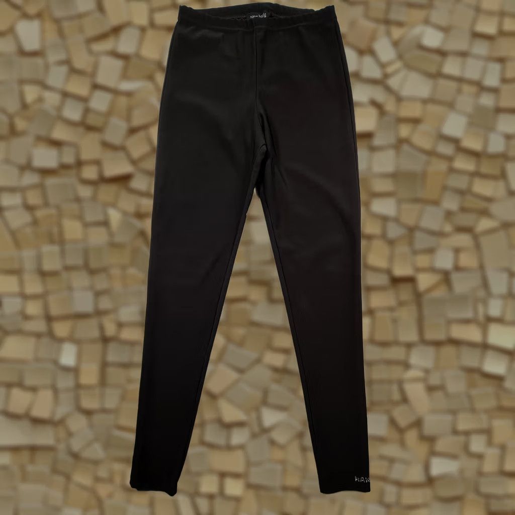 Vintage Nana Baila Womens Leggings Black 12 UK High Rise Slim Fit Stretch Pants Jeans Jegging Trousers City Designer Size UK 12 Womens Size 34" / US 12 / IT 48 - 1 Thumbnail