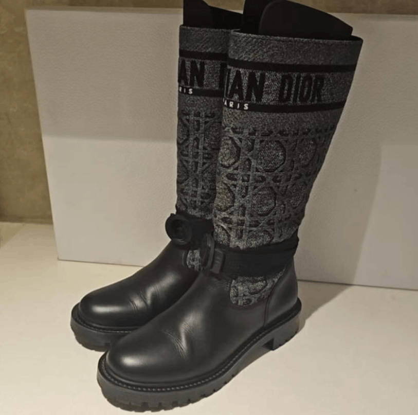 Dior Dior Calfskin Leather High Boot Size US 7 / IT 37 - 1 Thumbnail