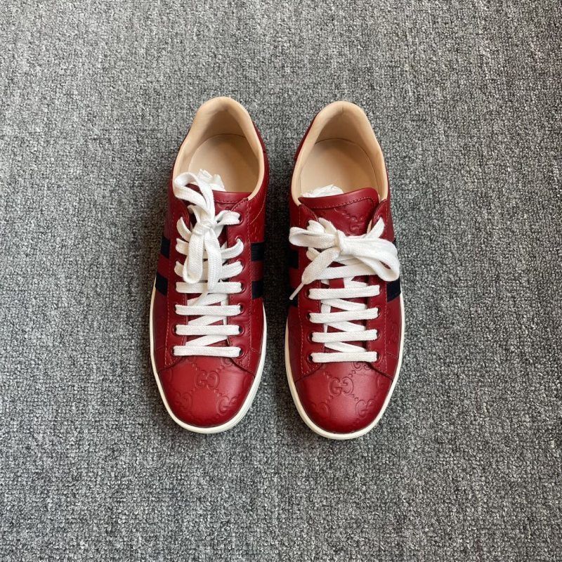 Gucci Gucci Ace Leather Low-Top Sneakers - Size US 5 / EU 37 - 2 Thumbnail