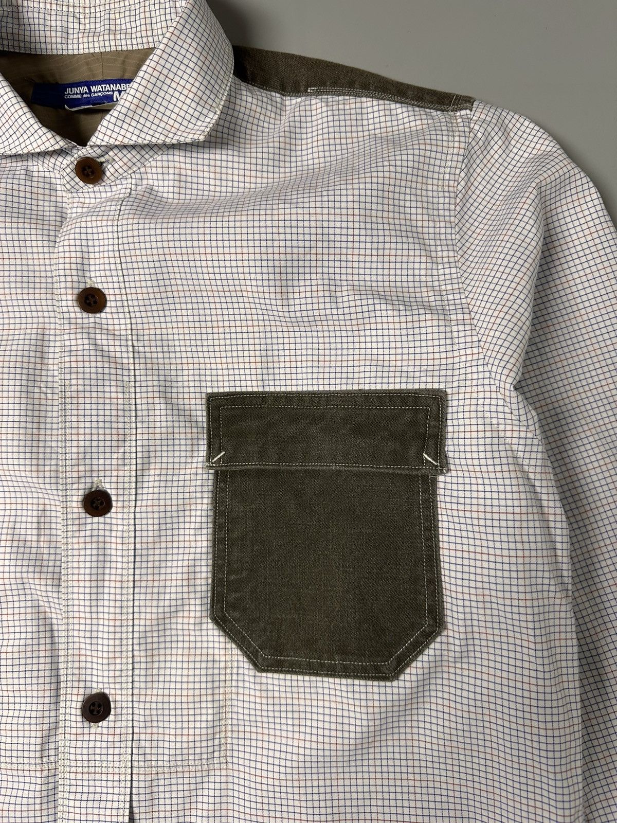 Comme des Garcons × Junya Watanabe Junya Watanabe Checked Shirt in White Cotton Size US XS / EU 42 / 0 - 4 Thumbnail