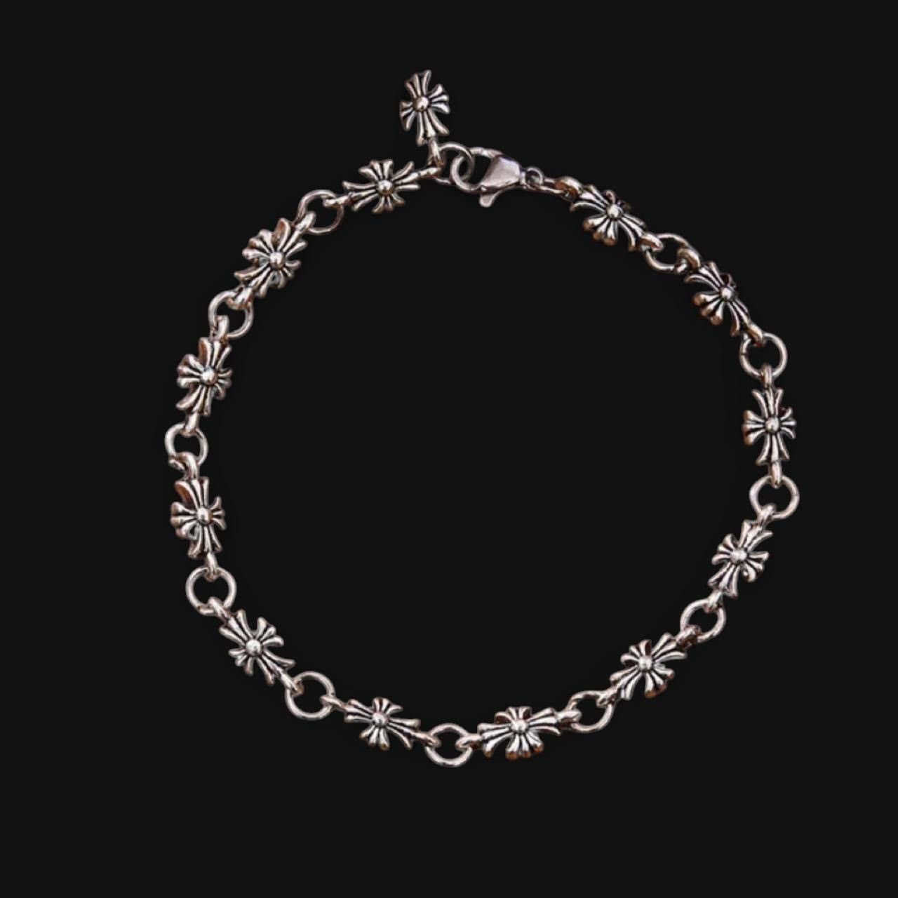 Other Bazo 1199 gods lonely kids pink diamond cross bracelet | Grailed