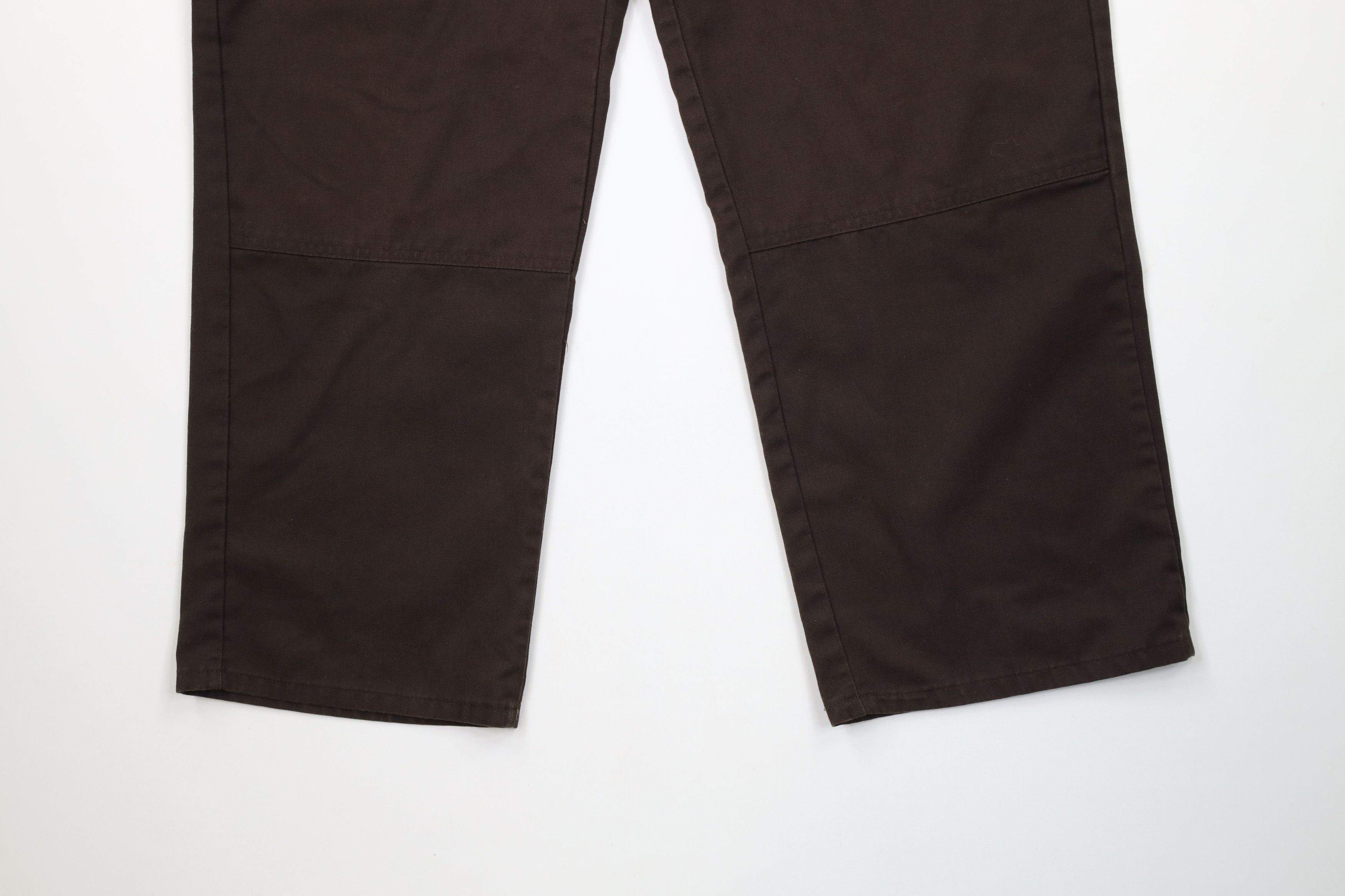 Dickies × Vintage Vintage Y2K Dickies Knee Wide Leg Mechanic Pants Brown Size US 36 / EU 52 - 4 Thumbnail