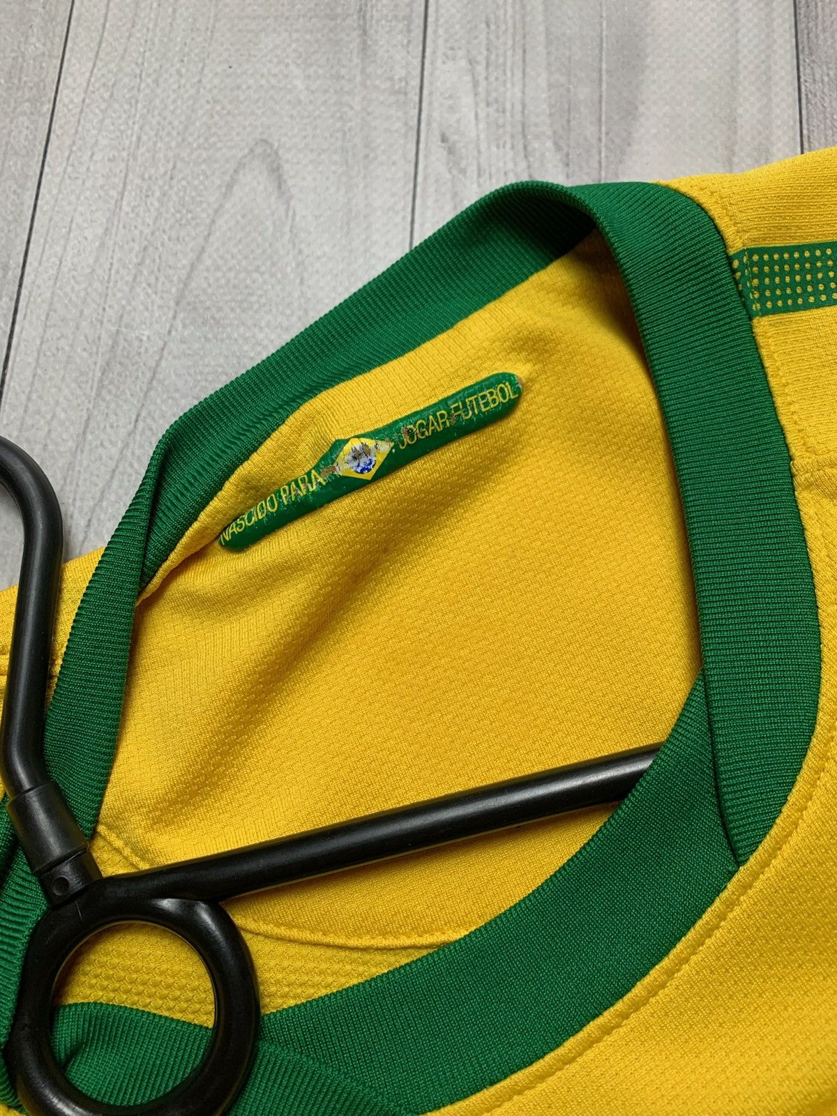 Nike × Vintage Vintage Nike Brasil soccer jersey size S Brazil yellow Size US S / EU 44-46 / 1 - 4 Thumbnail