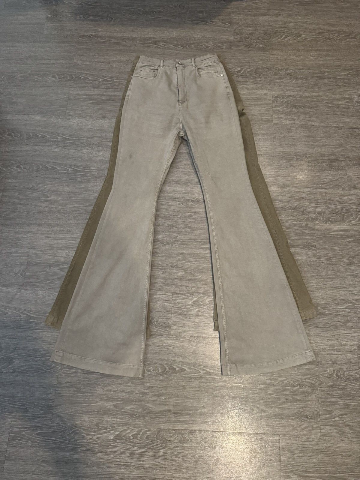 Rick Owens Rick Owens Bolan Bootcut Flared Pants Pale Green Size 31 Size US 31 - 12 Thumbnail