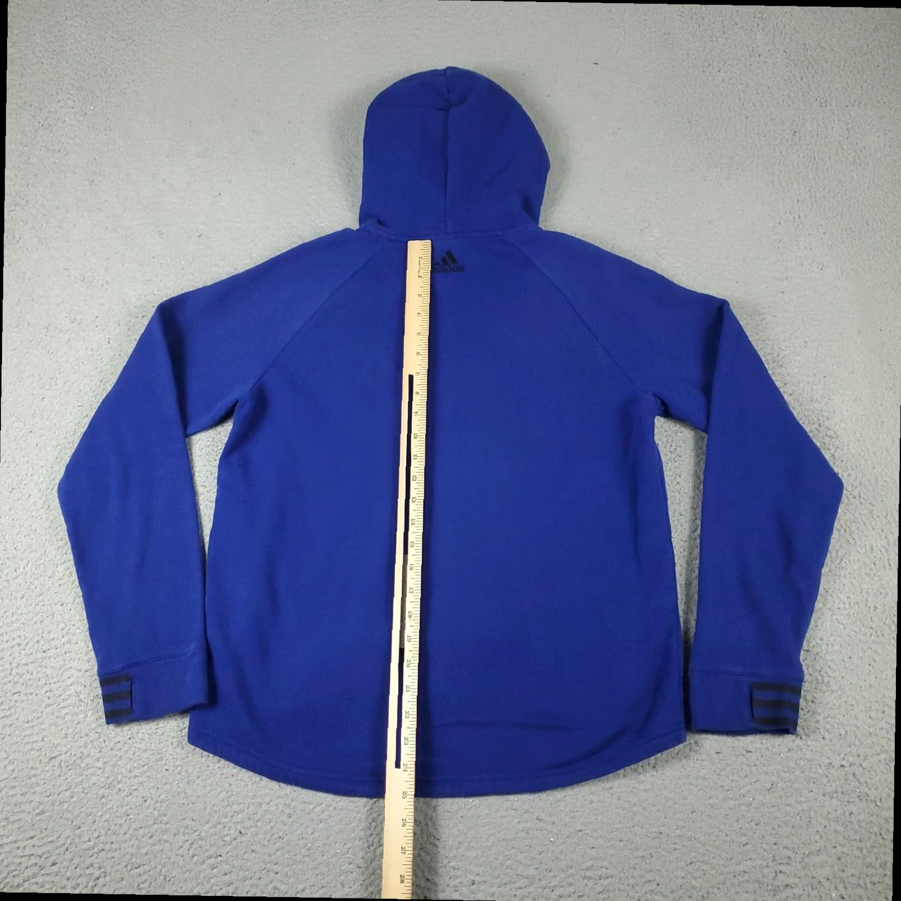 Adidas Adidas Womens Medium Blue Pullover Hoodie Sweatshirt Ladies Size M / US 6-8 / IT 42-44 - 7 Thumbnail