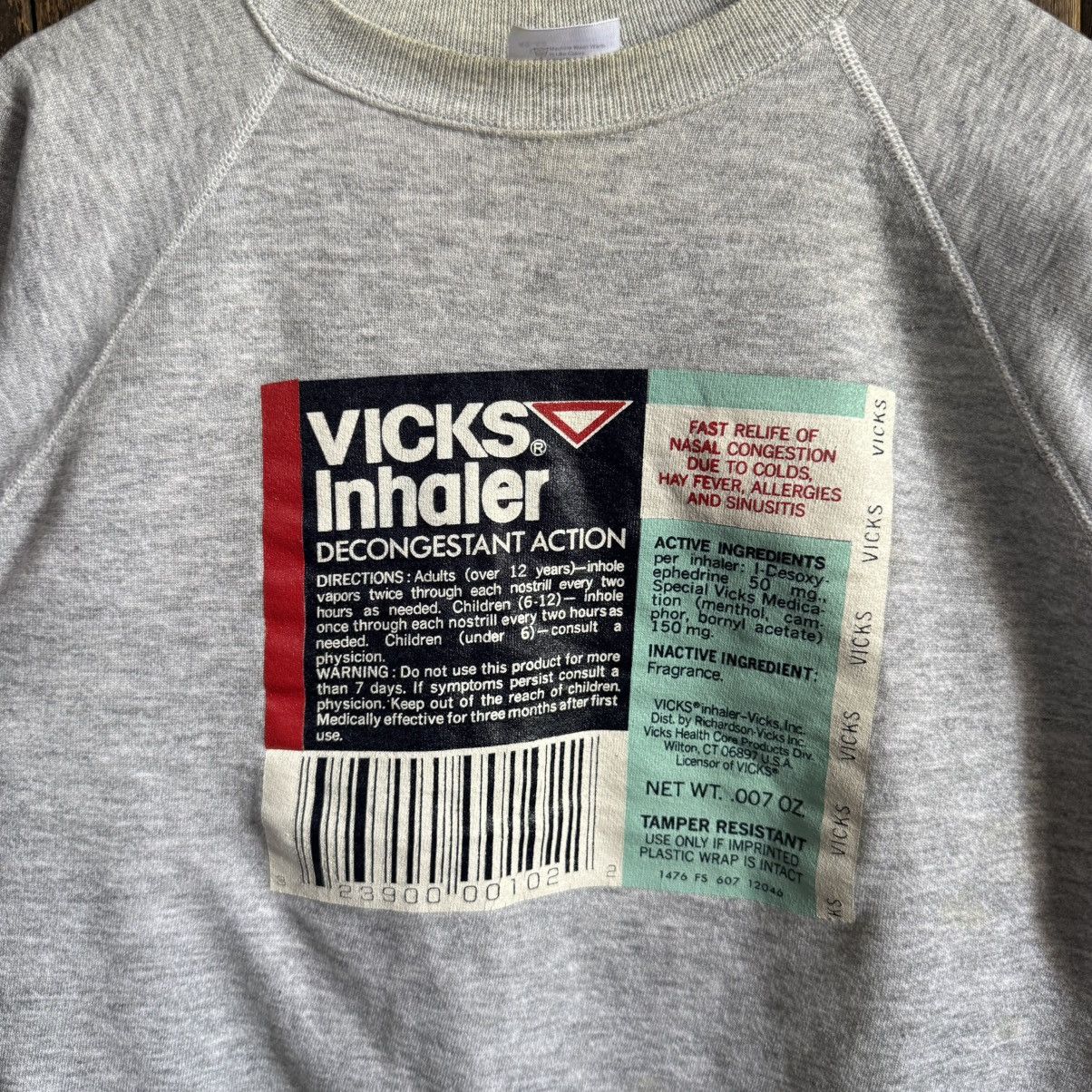 Vintage Vintage 90’s Vicks Inhaler sweatshirt Size US L / EU 52-54 / 3 - 2 Thumbnail