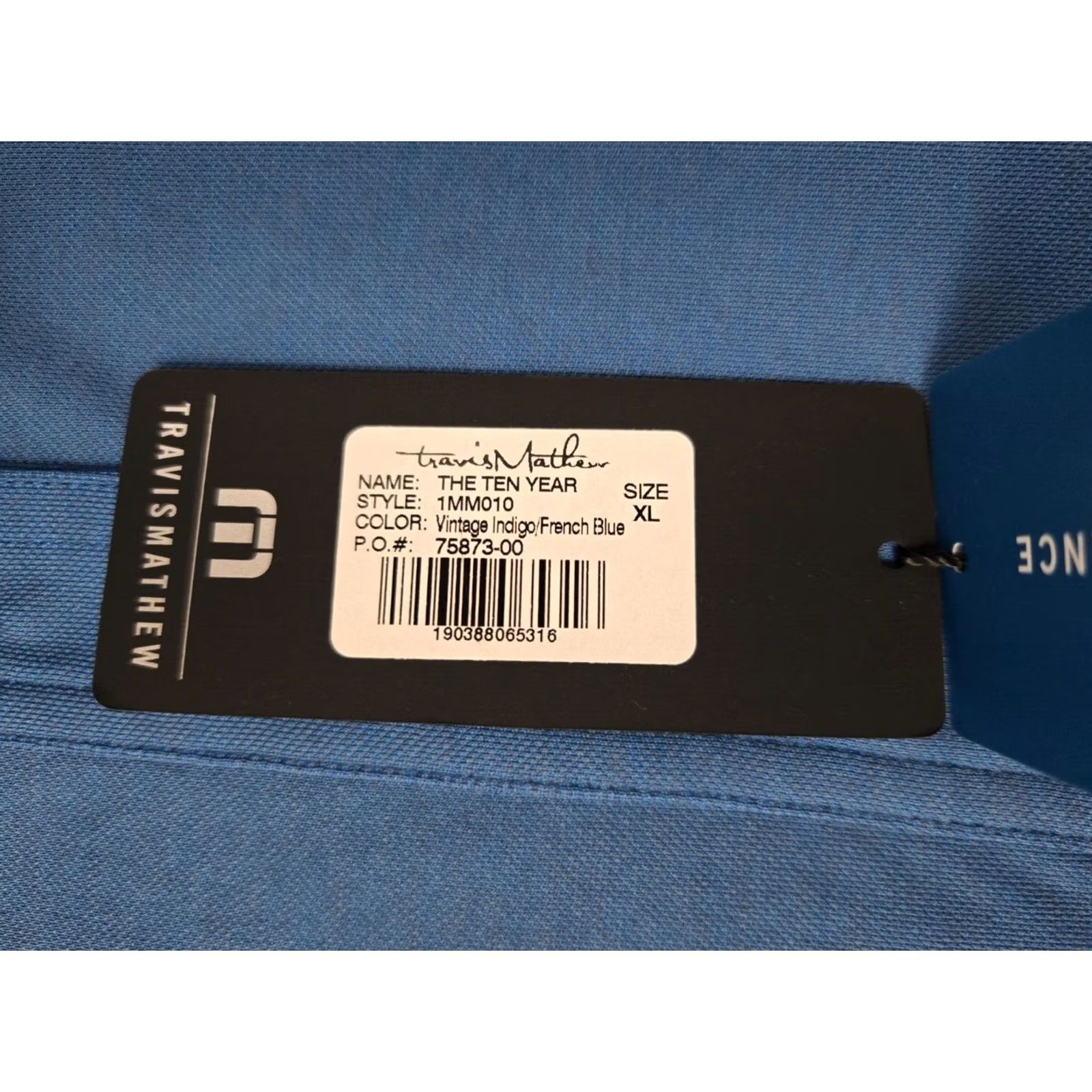 TravisMathew Travis Mathew Shirt Mens XL Blue MEDINAH New Size Polo Pima Polyester Golf Size US XL / EU 56 / 4 - 6 Thumbnail