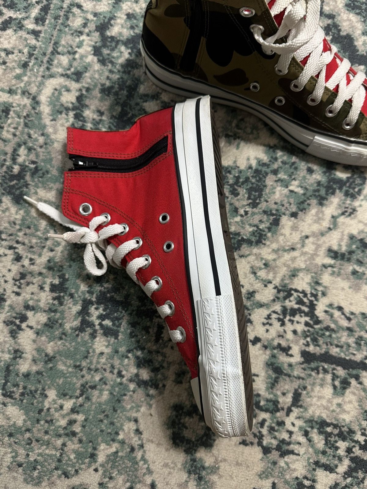 Bape A Bathing Ape Bape Ape Sta 1st Camo Shark Hi Top Sneakers Size US 6 / EU 39 - 5 Thumbnail