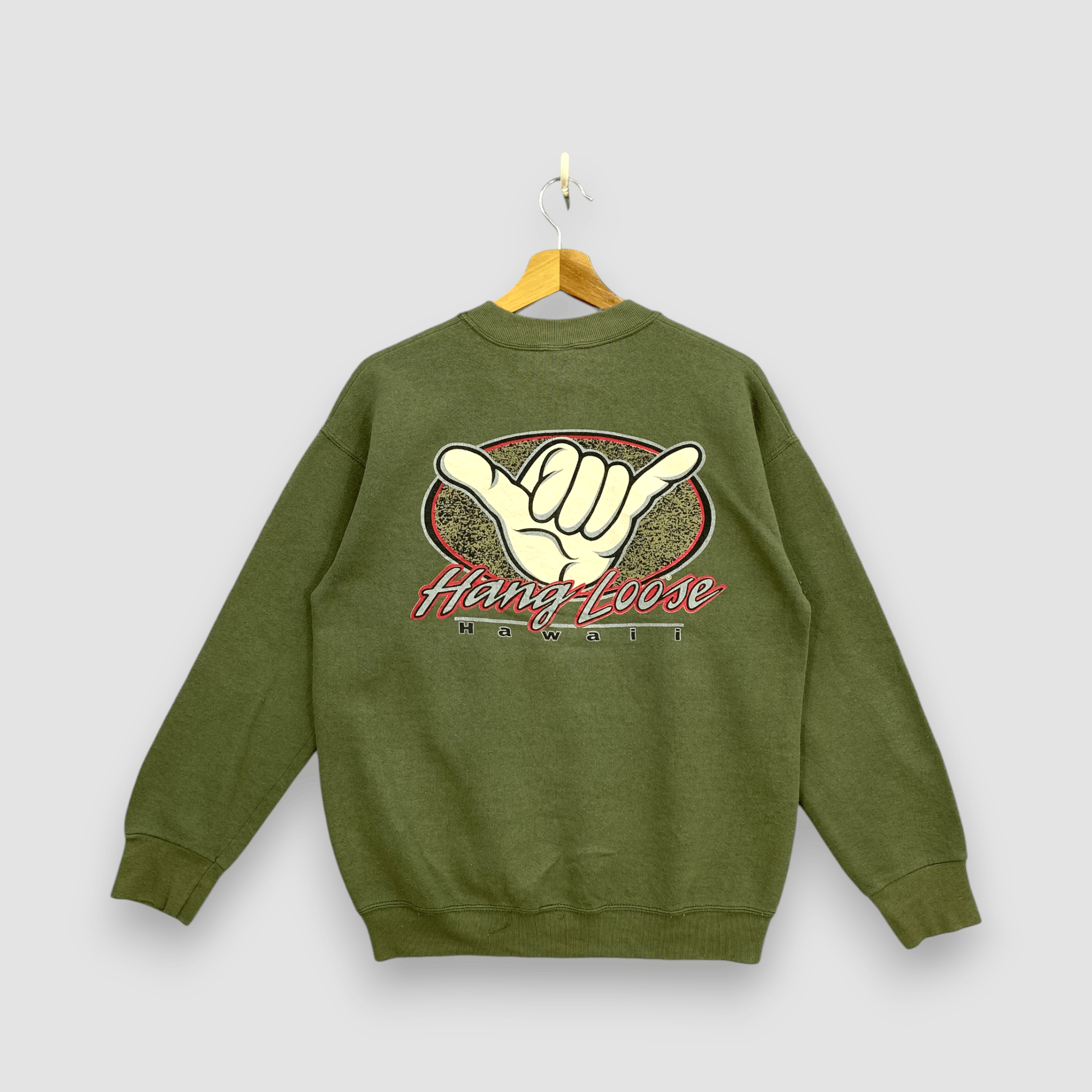 Vintage Vintage Hang Loose Hawaii Surf Sweatshirt Shaka Sign Size US M / EU 48-50 / 2 - 1 Thumbnail